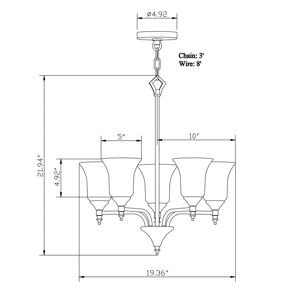 Forte Lighting 1307905 b090015 - View #3