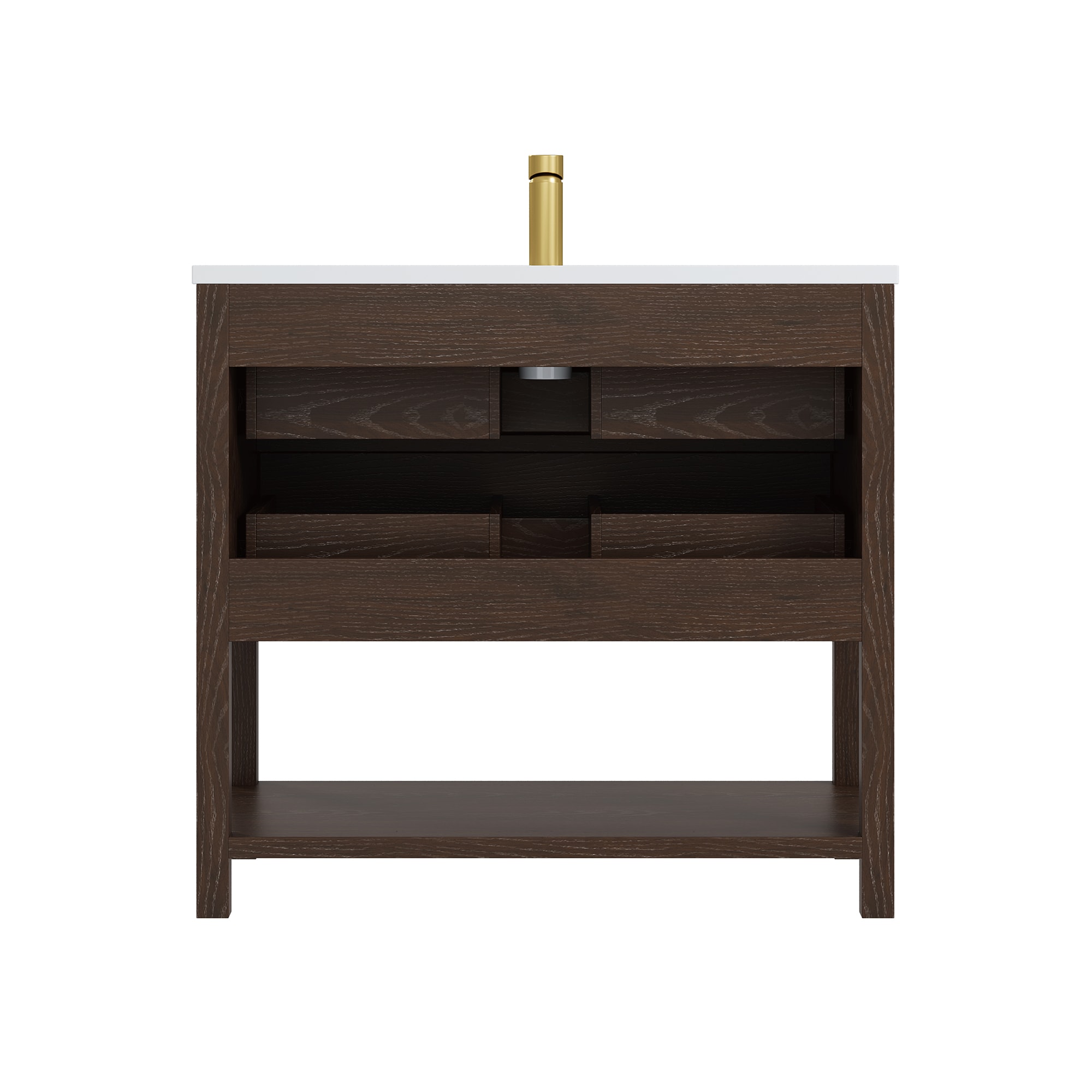 DELUXE LIVING V24030KD-36WT Bath-Vanity-Combo - View #15