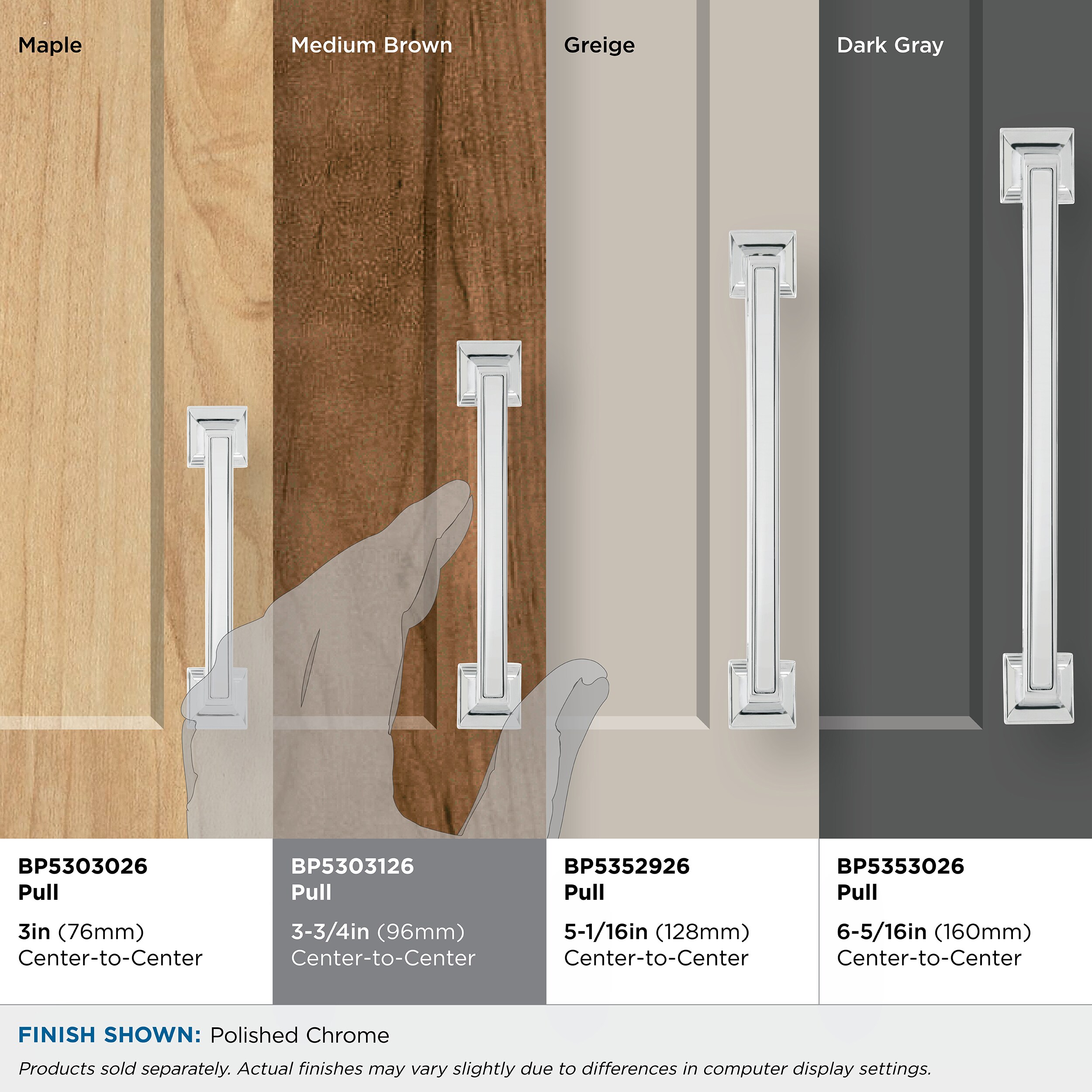 Amerock BP5303126 Cabinet-Pulls - View #7