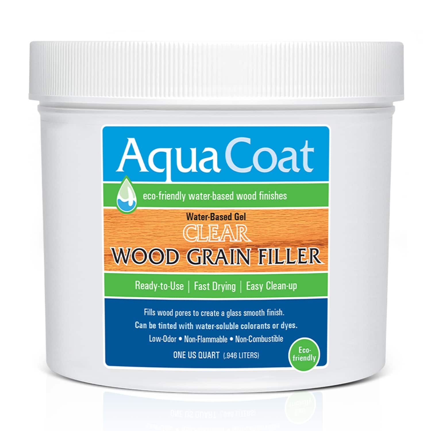 Aqua Coat 300-000-02 32 Ounce(s) Clear Wood Filler