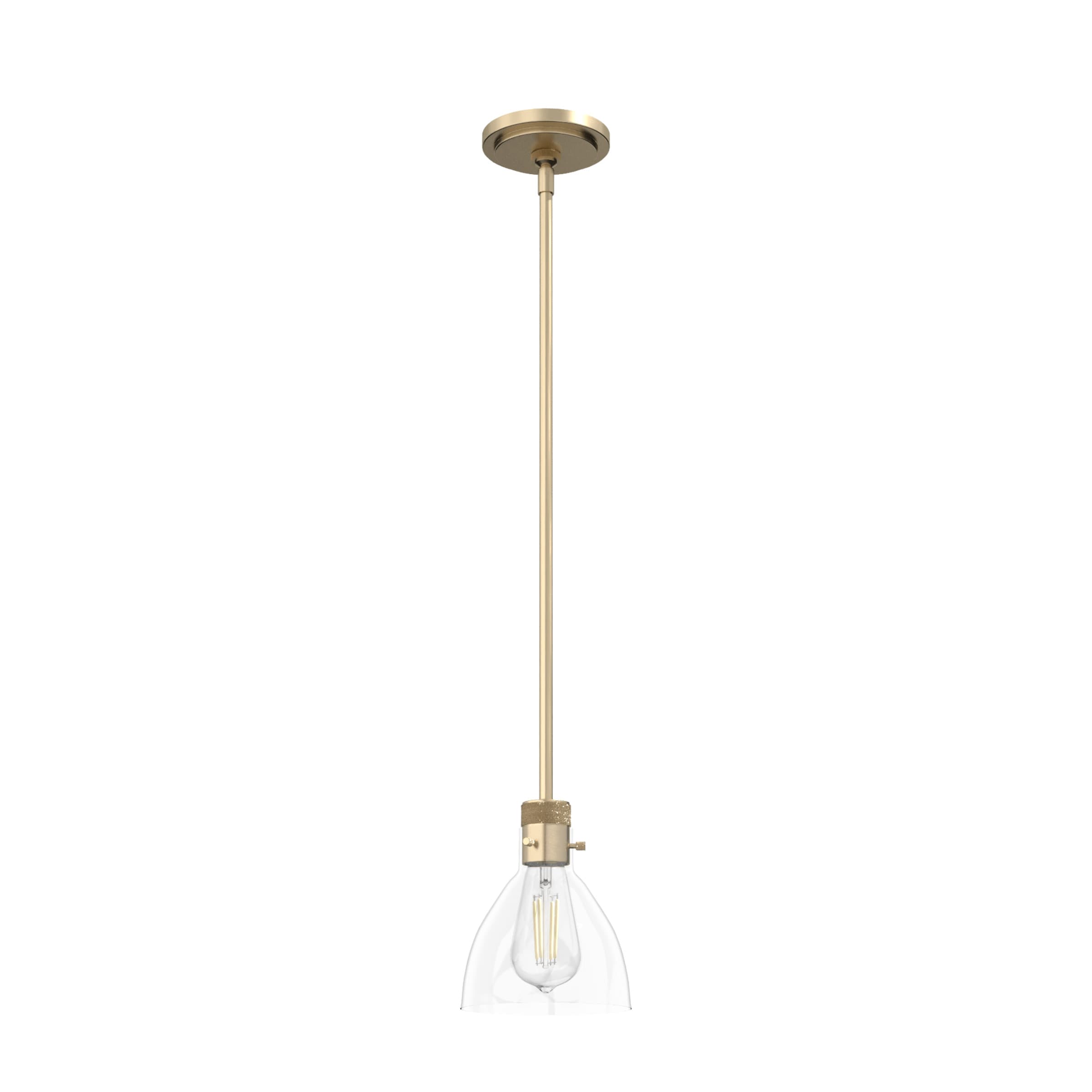 Vintage Gold Glass Mini Pendant Light