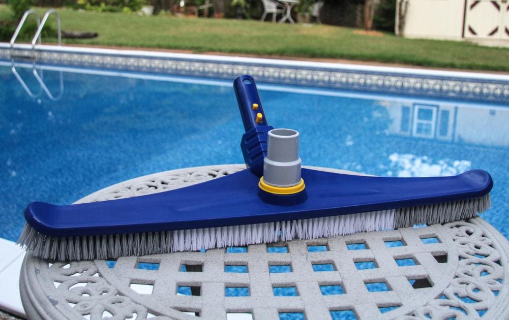 20 Floor & Wall Pool Brush Adjustable Angle Ez Clip Handle Curved End —  sundazefloats