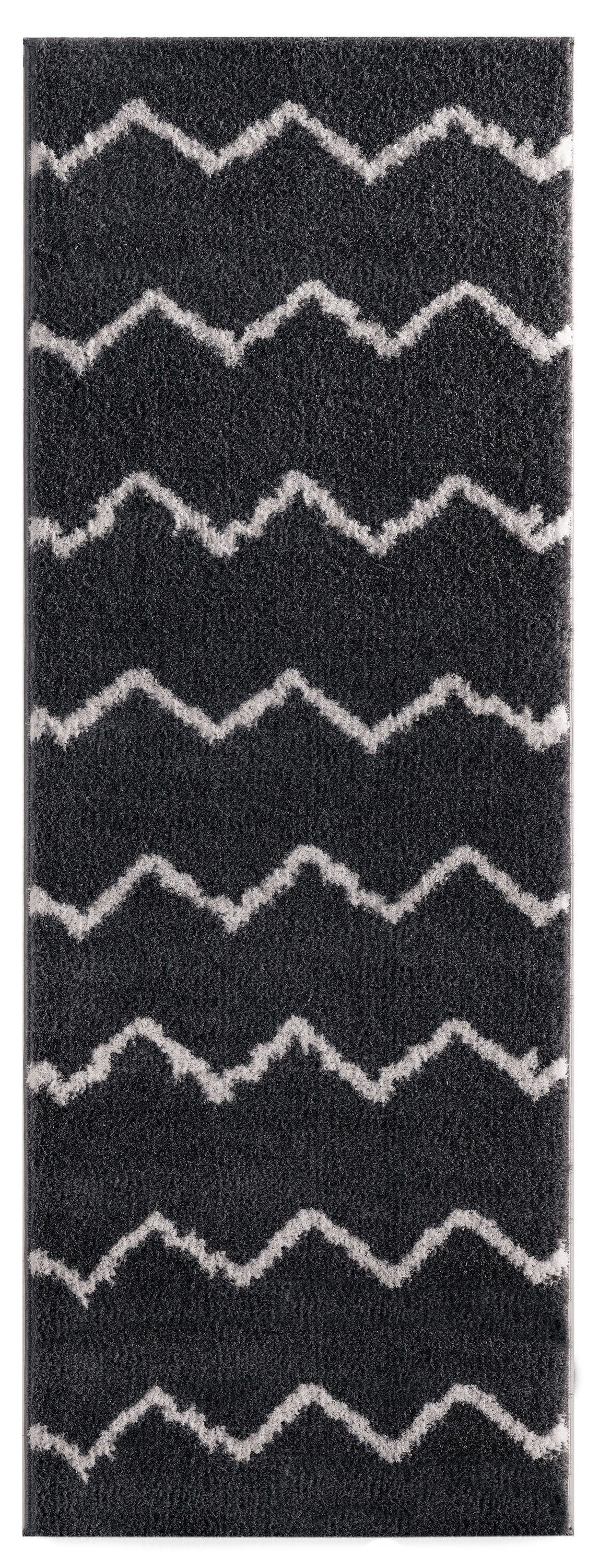 United Weavers Of America 1840 20477 28E Tranquility 3 x 8 (ft) Polyester Smoke Rectangular Indoor Geometric Mid-Century Modern Runner rug