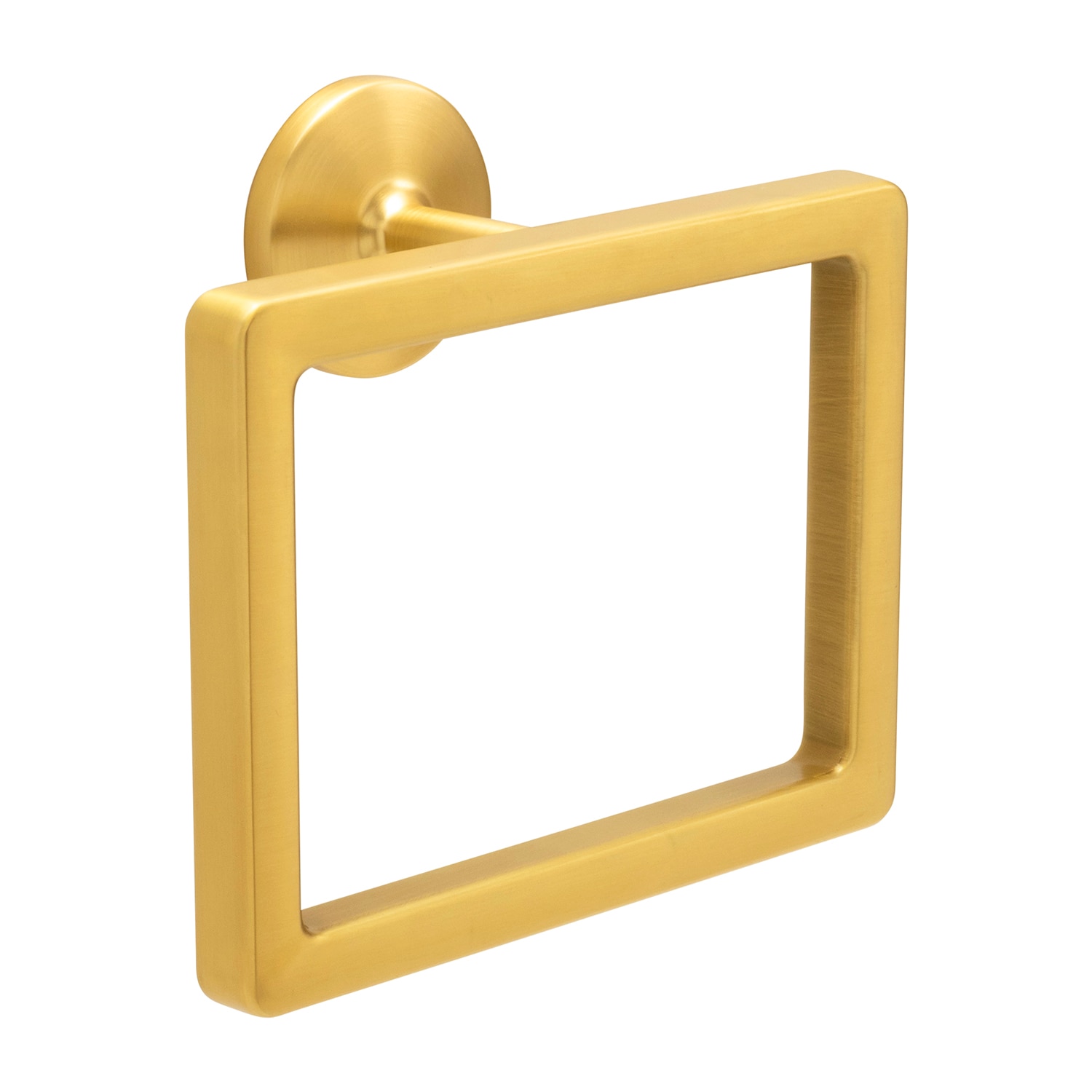 Hickory Hardware H079606-BGB Woodward Brushed Golden Brass Wall mount Single Towel Ring