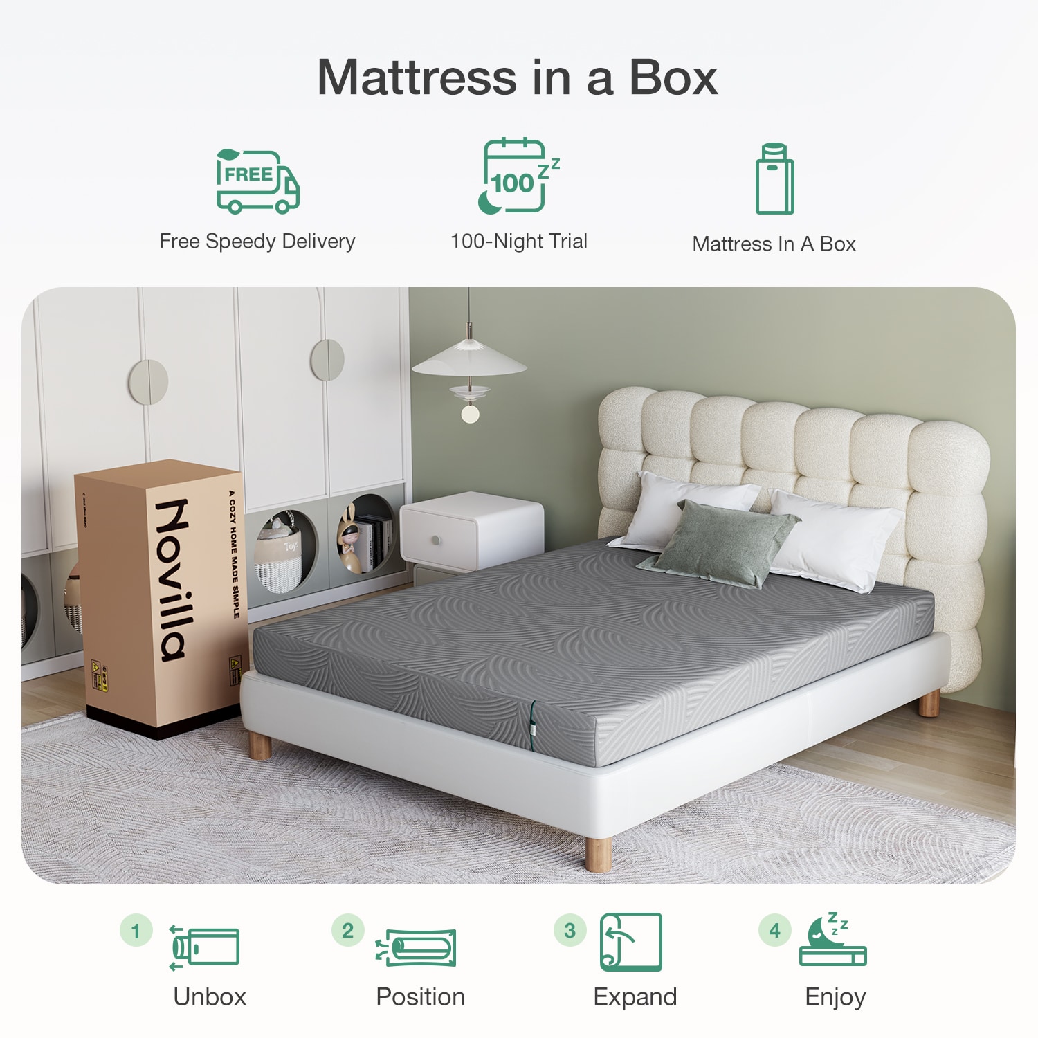 Novilla LW-8-Q-NV01 Mattresses-Boxsprings - View #8