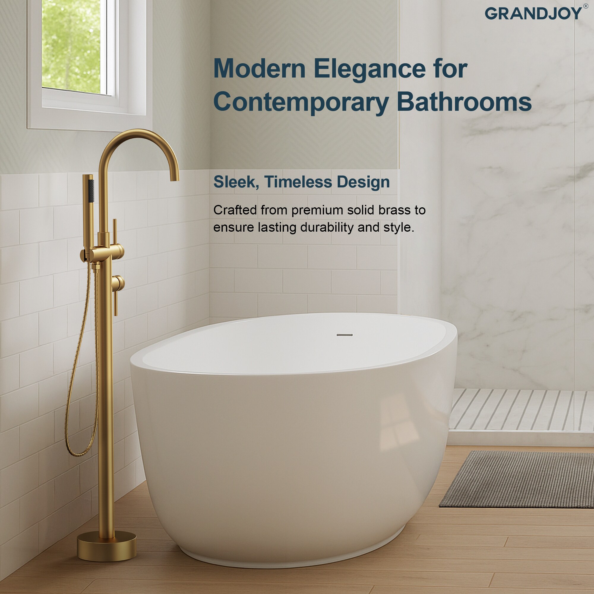 GRANDJOY SGF10GJ-93BG Roman-Tub-Faucets - View #5