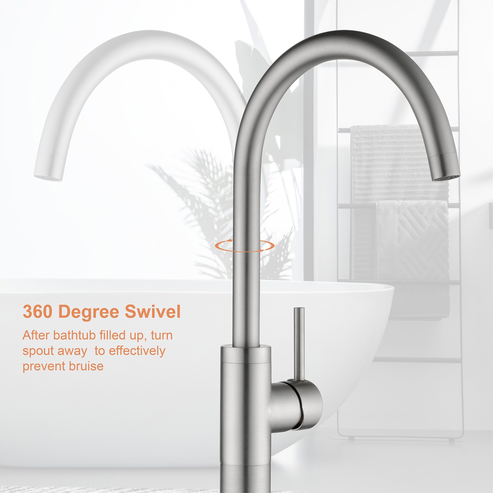 WELLFOR GSM-18033BN Roman-Tub-Faucets - View #8