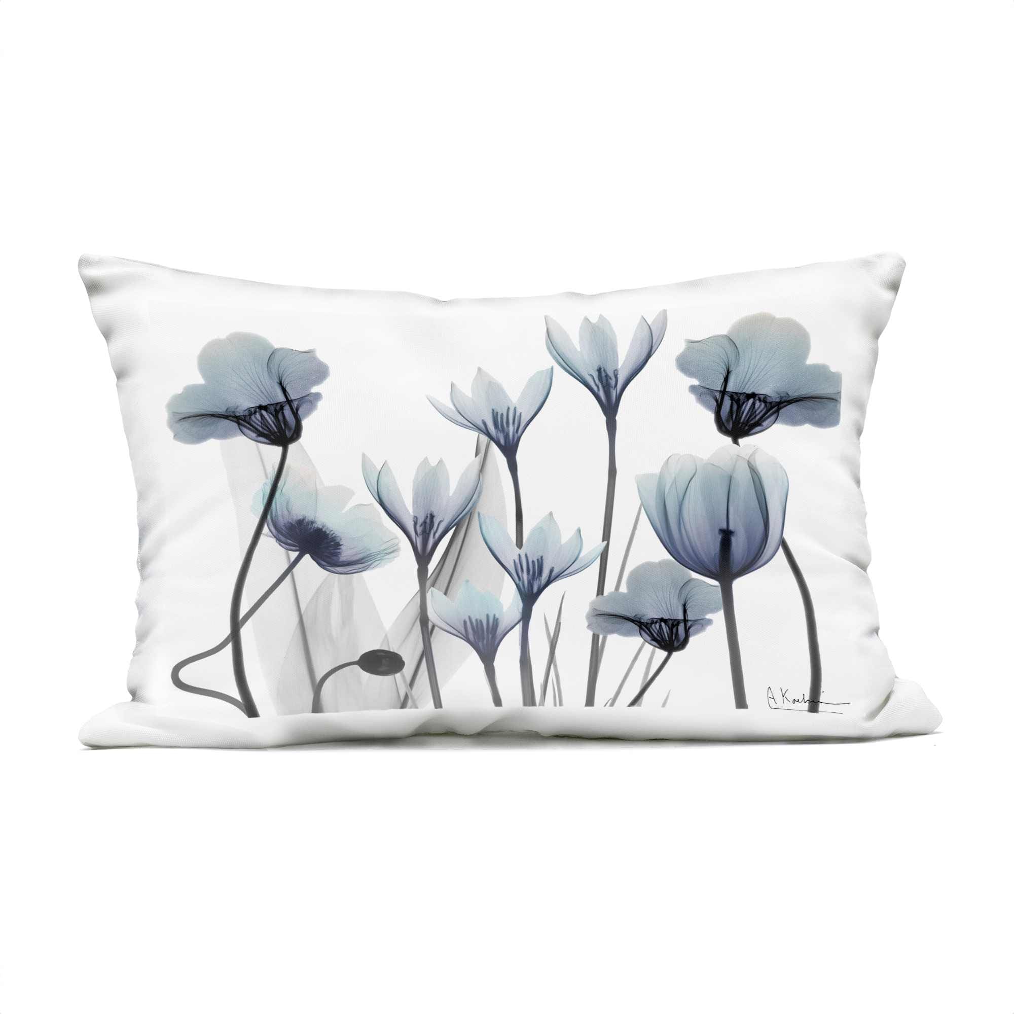 Stupell Industries PLO-743-ORC-14X20 Mixed Minimal Chic Florals Outdoor Printed Pillow design by Albert Koetsier
