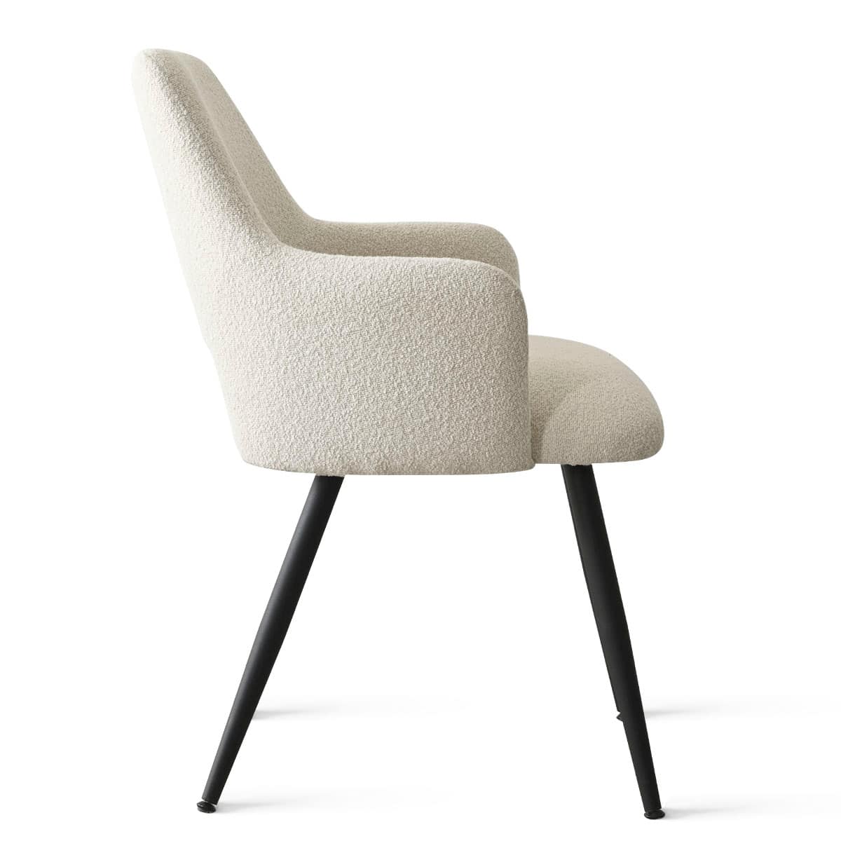 Maison Boucle EDWIN-ACHR-BOUCLE-WH Dining-Chairs - View #4