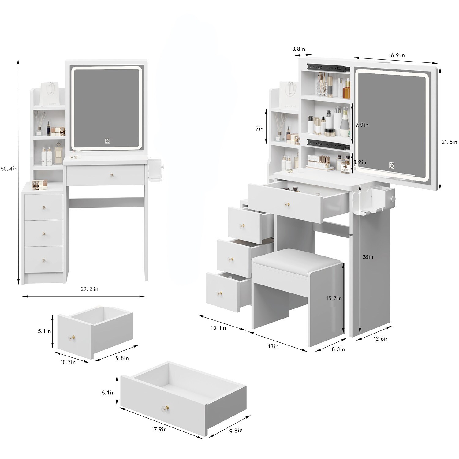 ToolCat PLP1-11-BHH Bedroom-Vanities - View #2