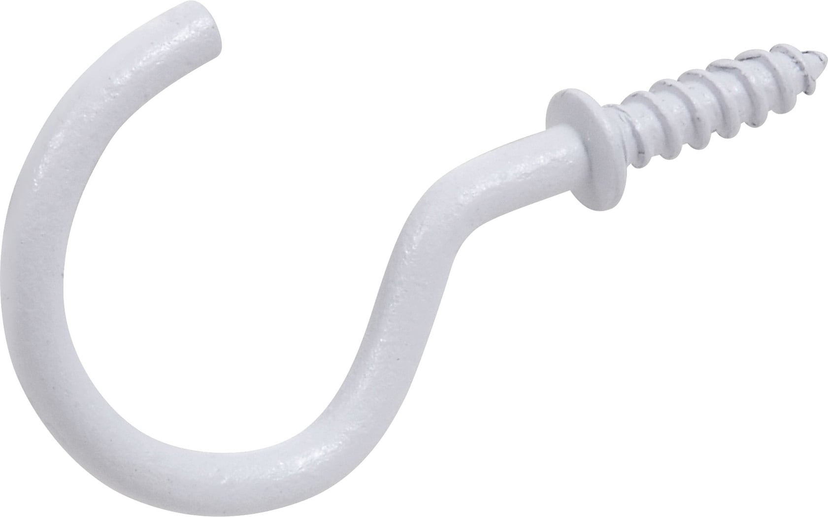 Hillman 491035 0.6-Inches White Steel Cup hook