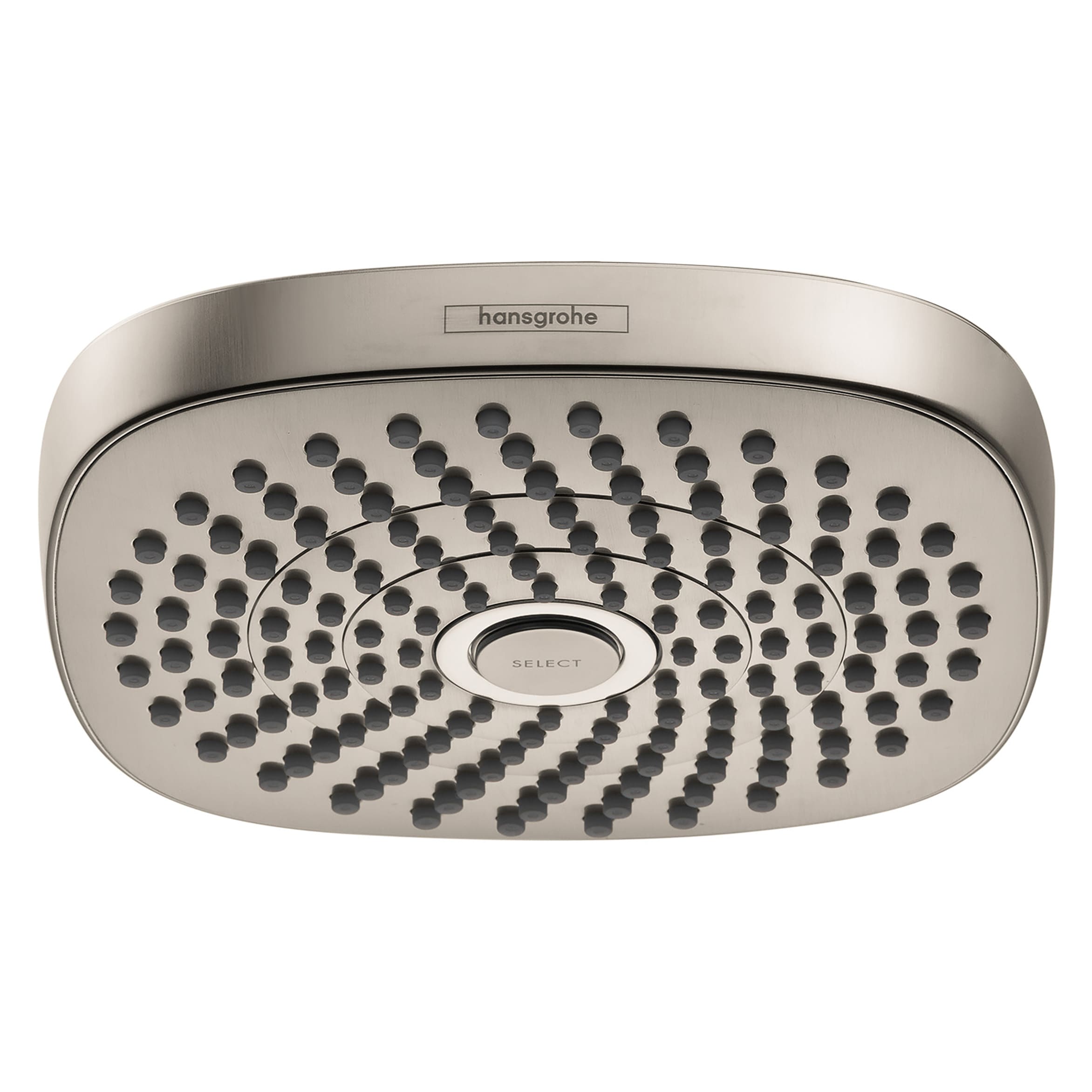 Hansgrohe 26817821 Brushed Nickel Sold separately Multi-function 7.38-Inches Square Shower Faucet