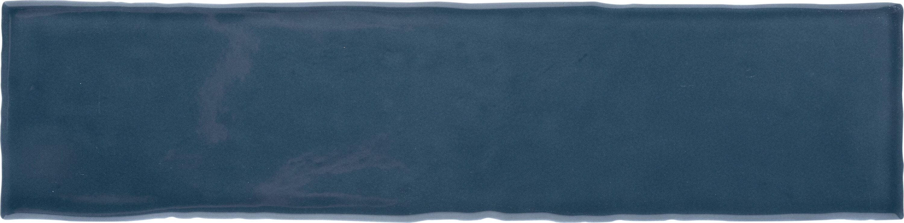 Affinity Tile S1WDC32CSGDN Sample - Castillo Denim 3-in x 12-in Glossy Ceramic Subway Wall Tile