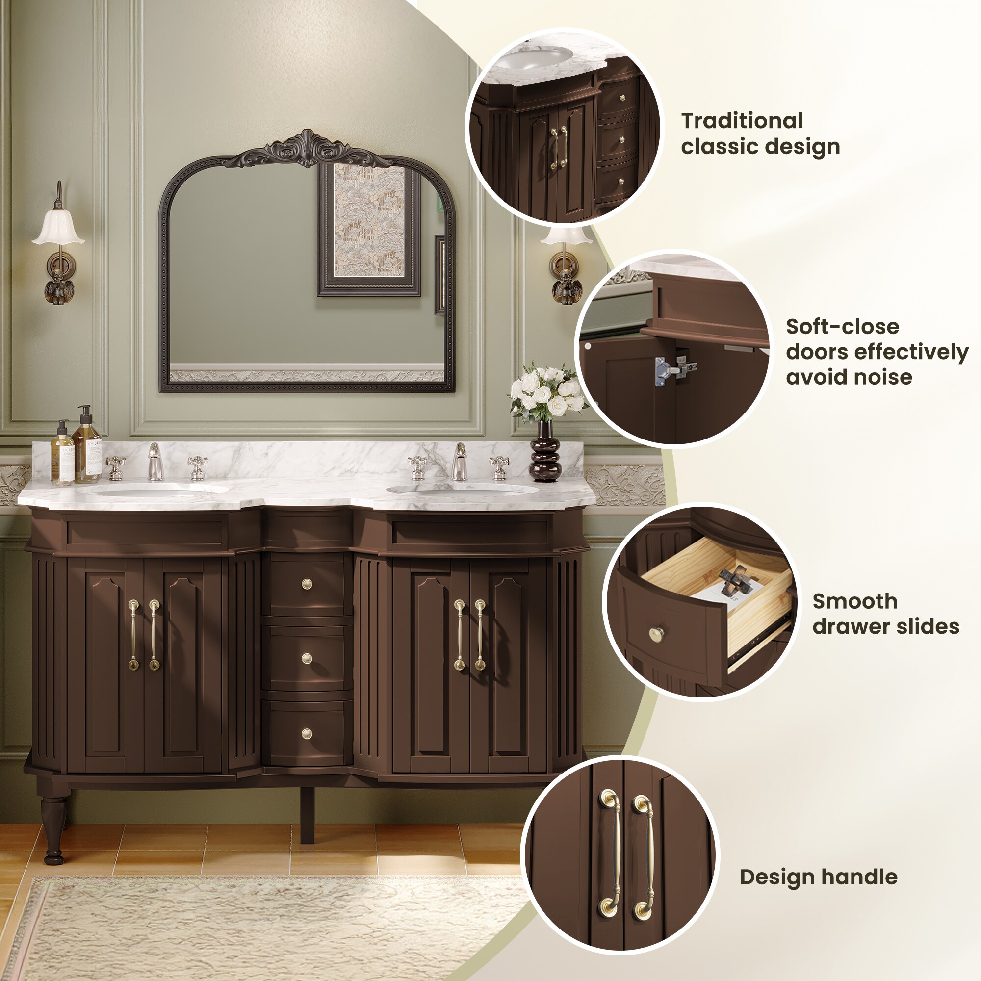 VOUA SAF-DSRCJ-GY Bath-Vanity-Combo - View #5