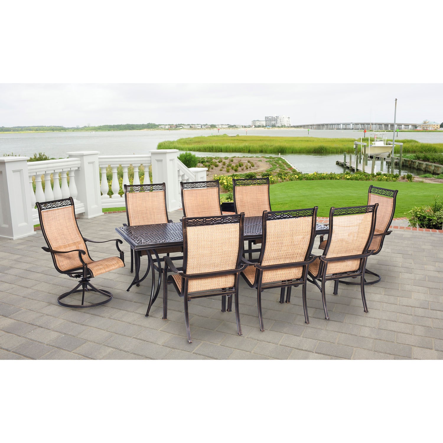 Hanover MANDN9PCSW-2 Patio-Dining-Sets - View #13