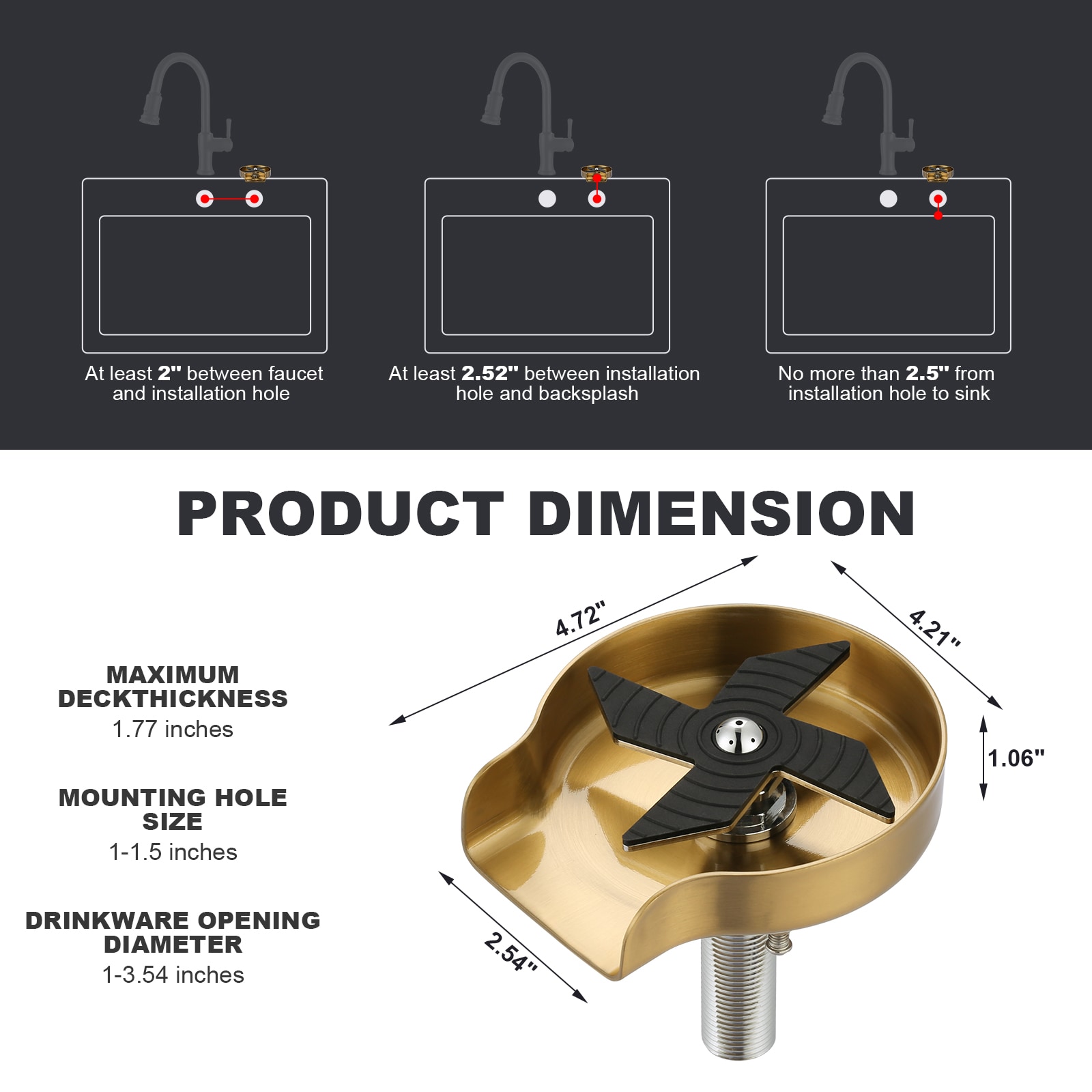 WOWOW K1012G Faucet-Spray-Hoses-Accessories - View #5