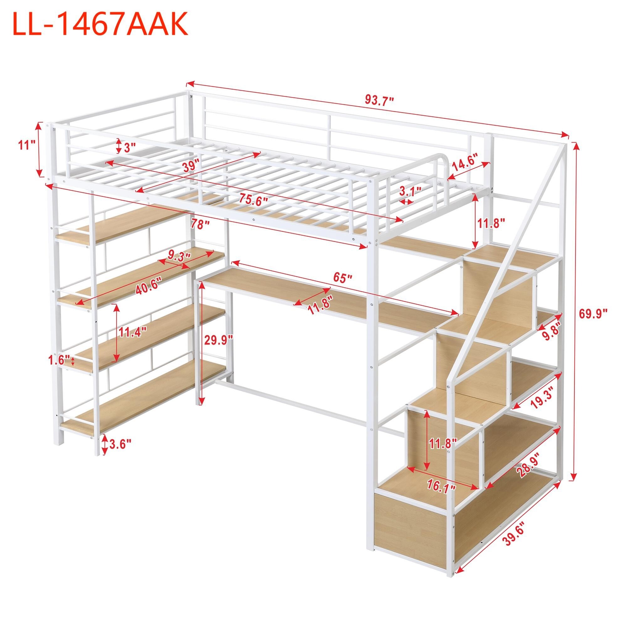 Yiekholo LL-1467AAK Bunk-Beds - View #8