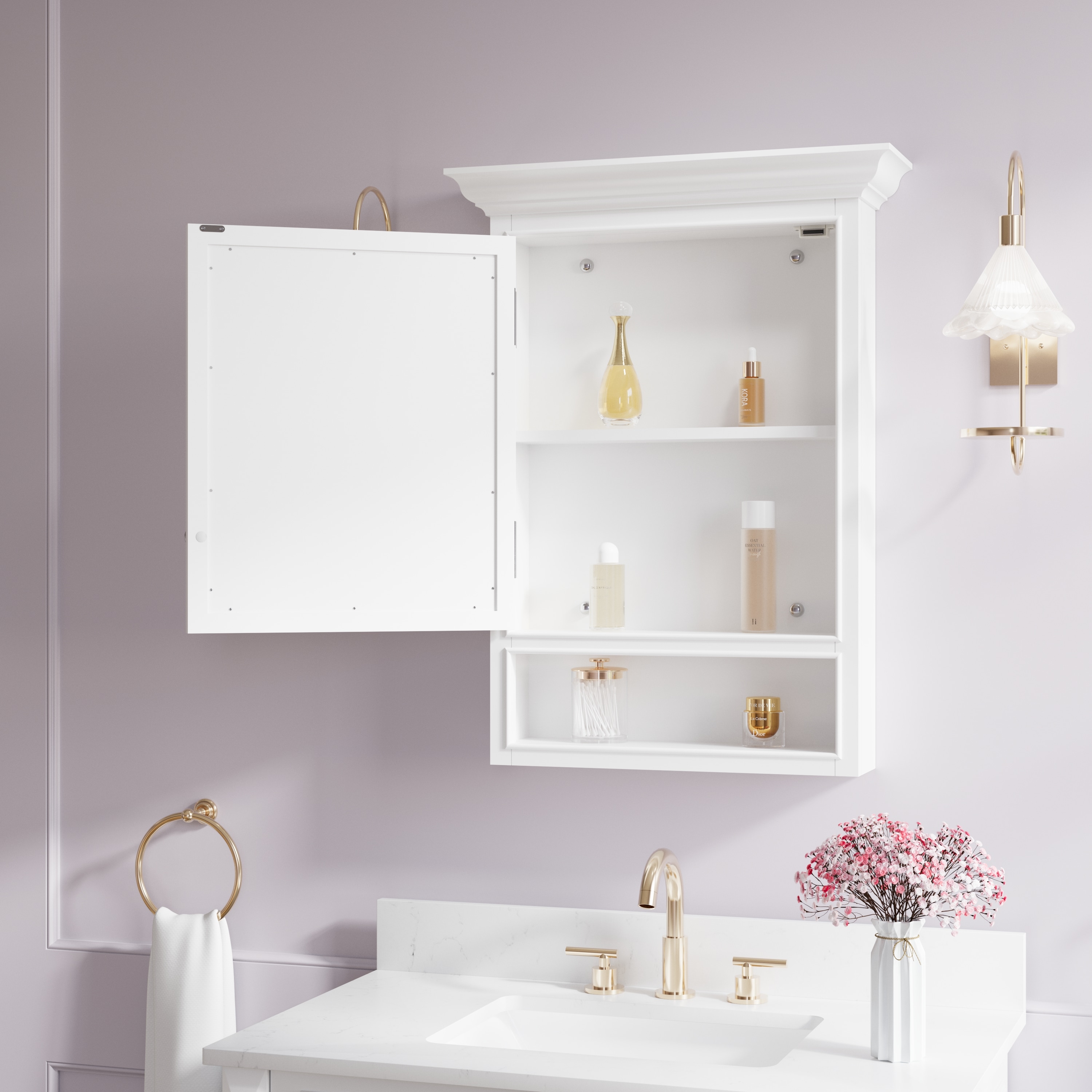 WELLFOR DTG-3224M3YS Bathroom-Medicine-Cabinets - View #3