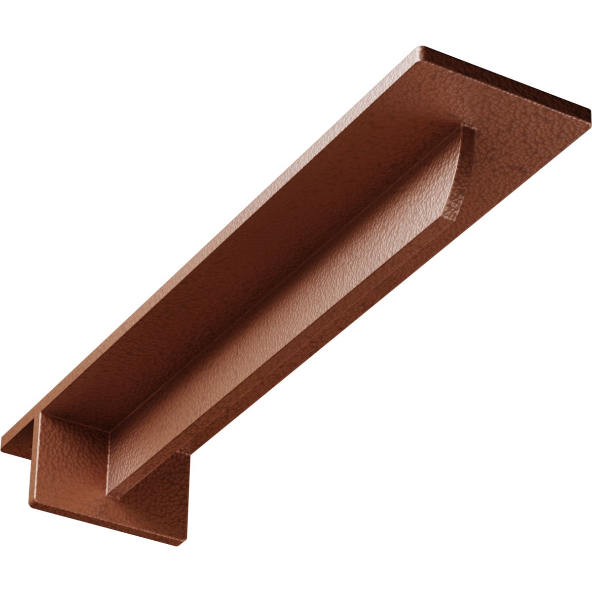 Ekena Millwork BKTM03X14X02HEHCO Heaton Hidden 14-in x 3-in x 2-in Copper Steel Countertop support bracket