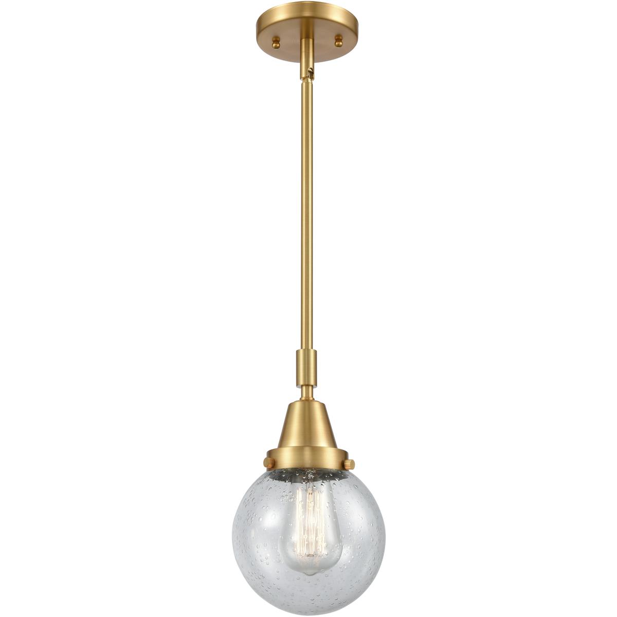 Innovations Lighting -  447-1S-SG-G204-6 Beacon Mini Pendant Satin Gold