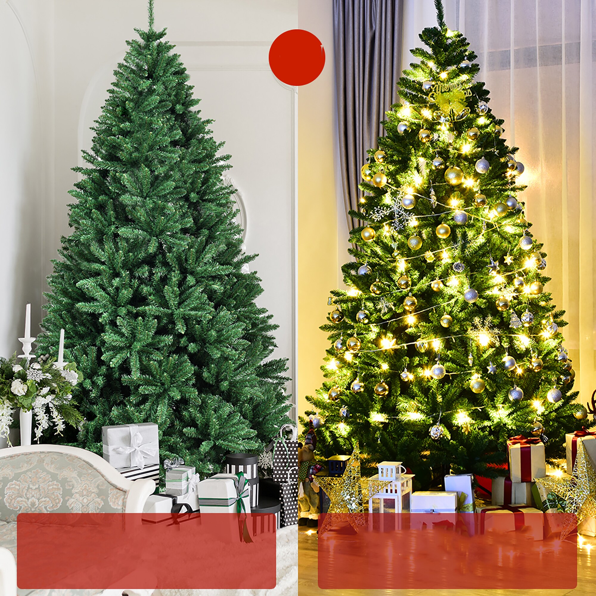 Costway CM22065 Artificial-Christmas-Trees - View #4