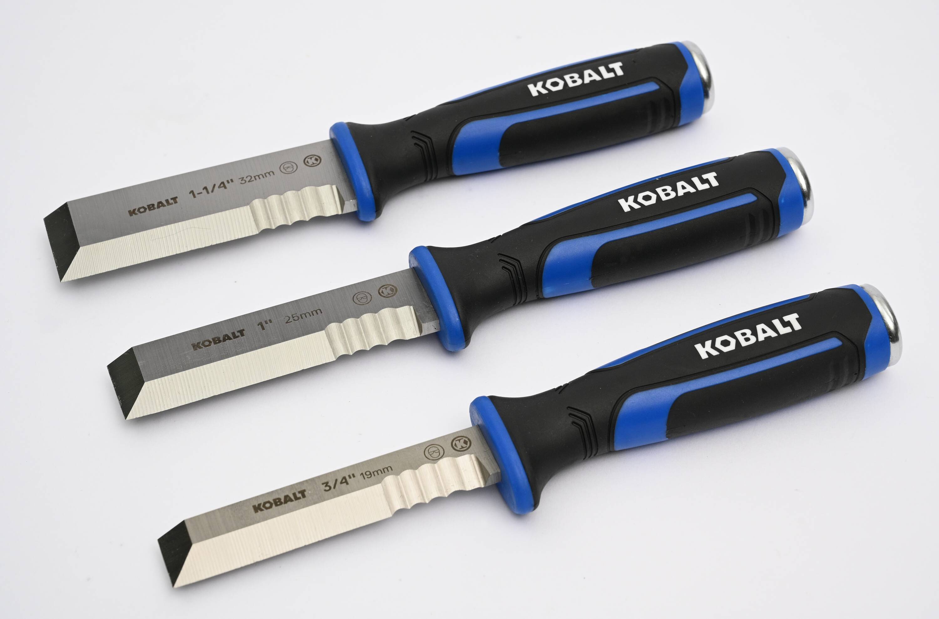 Kobalt Side Strike Chisel Set 3-Pack Woodworking Chisels Set