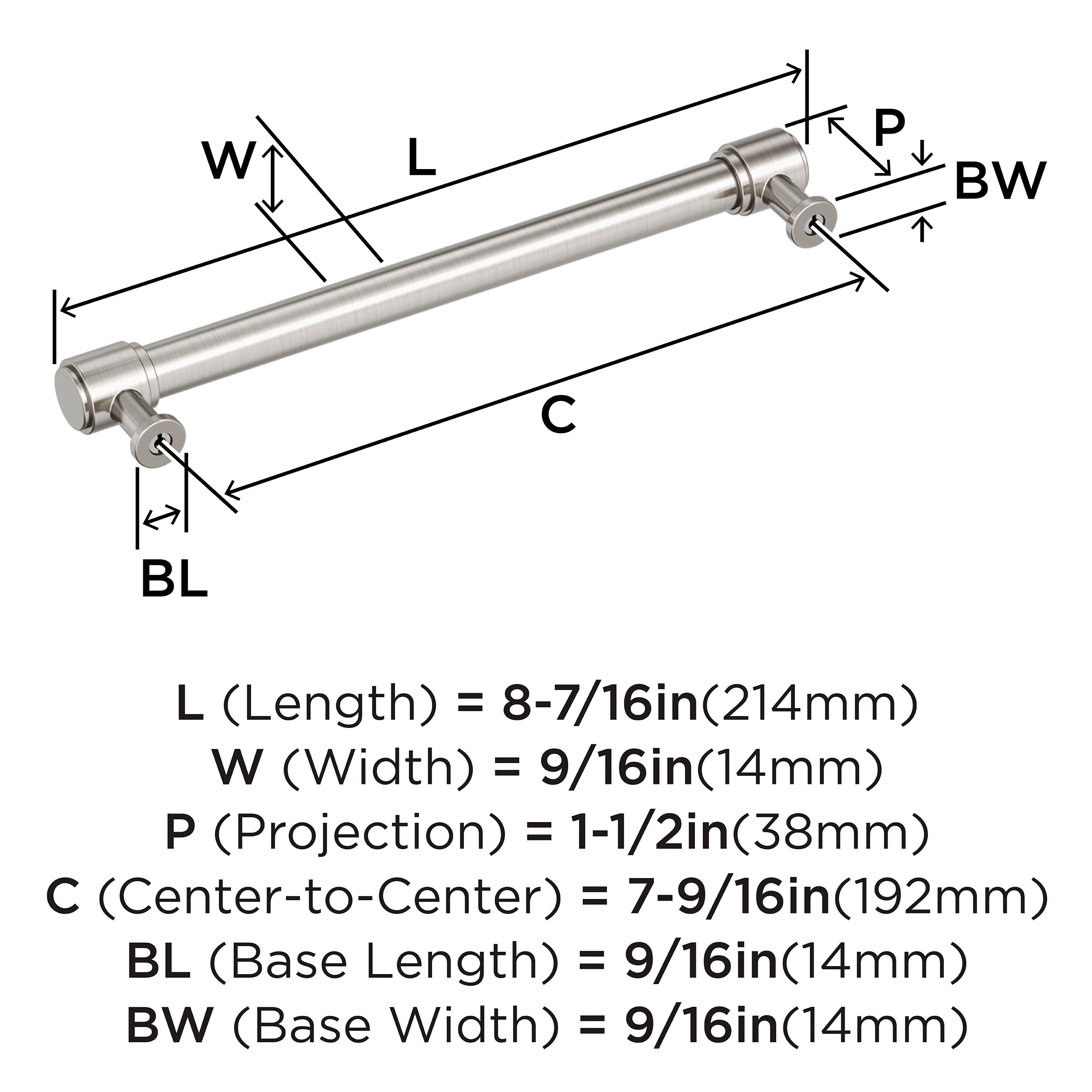 Amerock BP37466G10 Cabinet-Pulls - View #4
