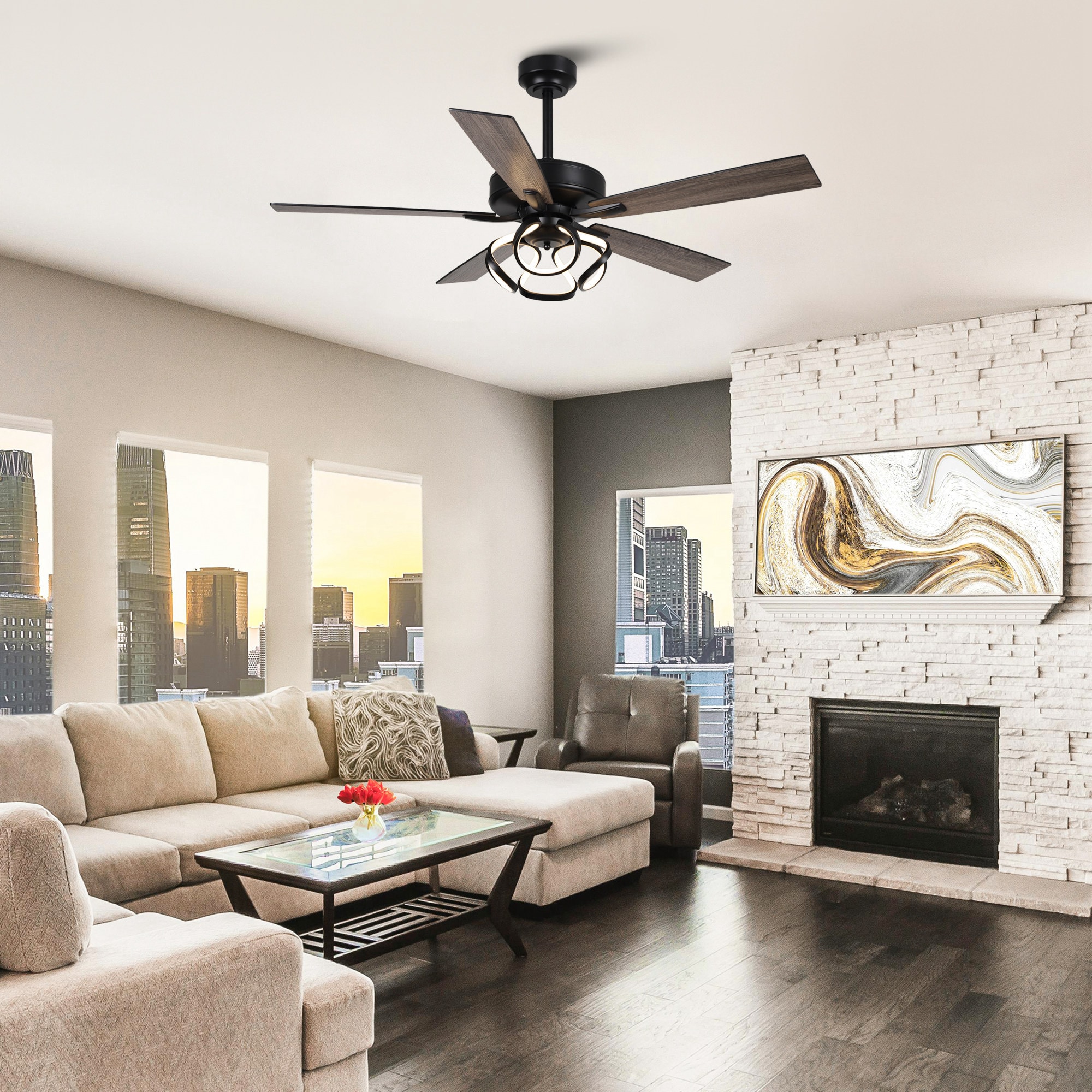 Parrot Uncle F6367BK110V Ceiling-Fans - View #2