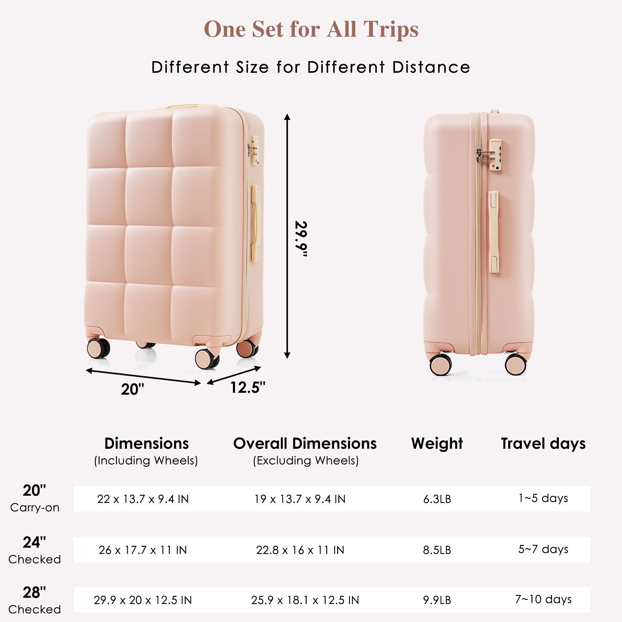 ModernLuxe L3P-N726P296016P Luggage-And-Luggage-Sets - View #2