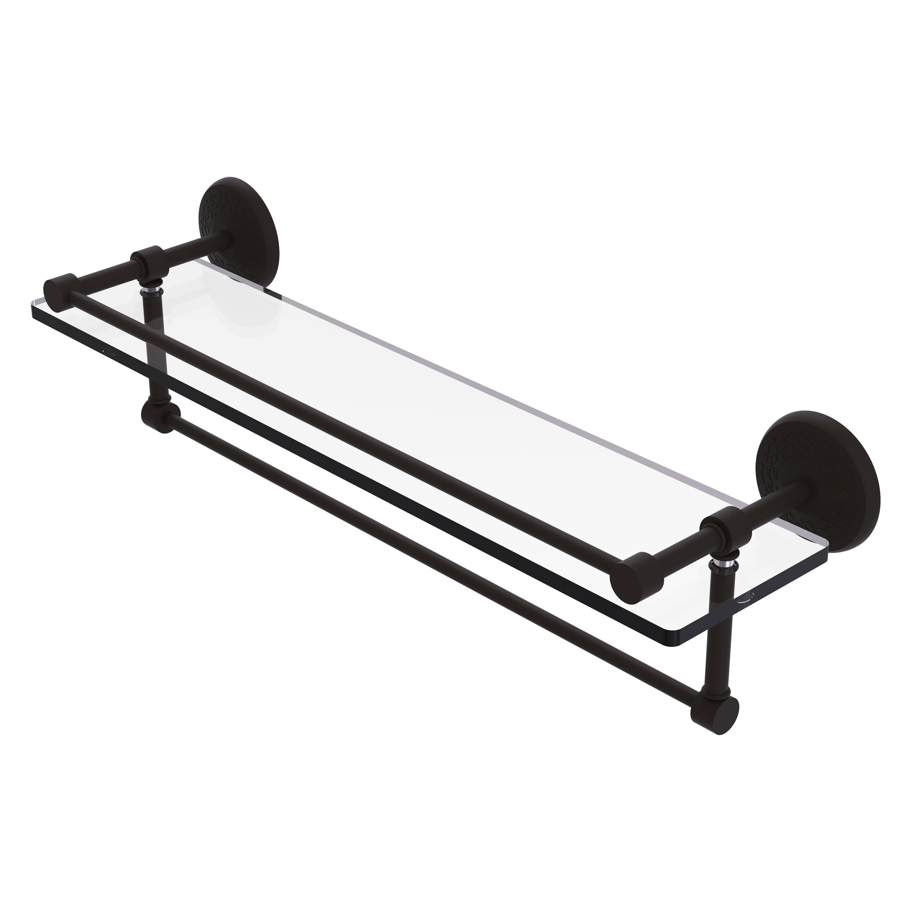 Allied Brass MC-1TB/22-GAL-ORB Monte Carlo Oil-rubbed Bronze Wall mount Bathroom Shelf ( 22-in x 5-in x 5-in )