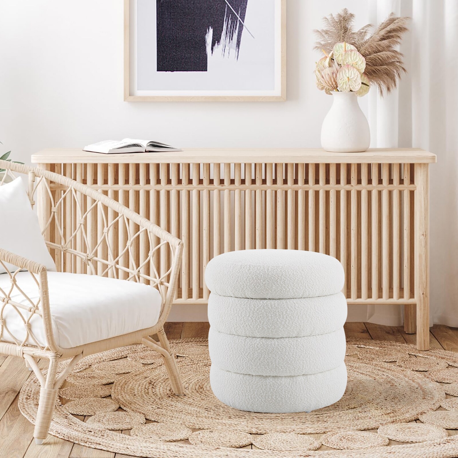 BWE A-9STOOL-05-WH Indoor-Ottomans - View #4