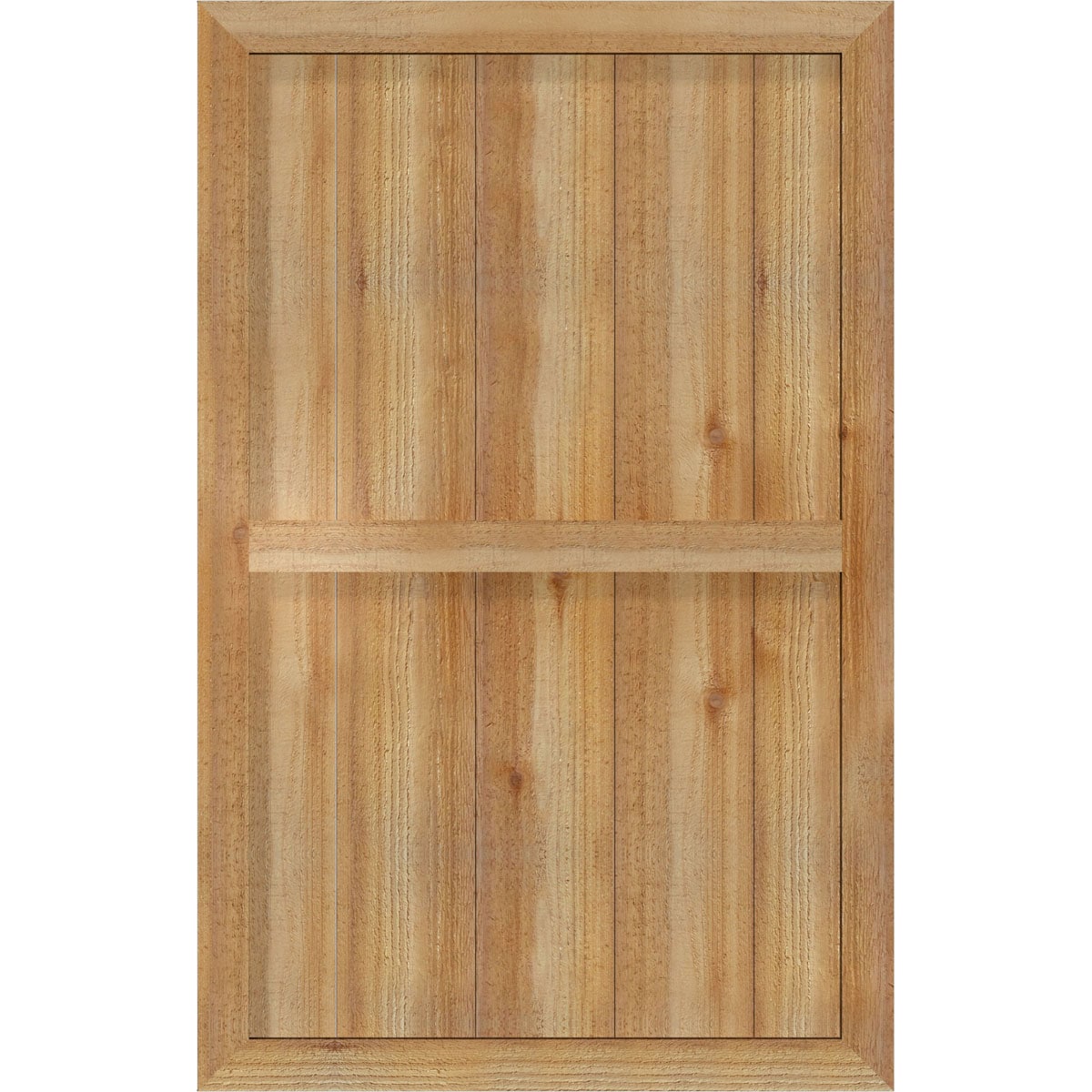 Ekena Millwork RBF06S26X042RWR 26.875-in W x 42-in H Unfinished Paintable/Stainable Board and batten Framed Wood Exterior Shutters ( 2 -Pack )