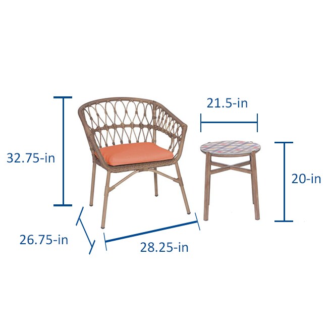 maehaven 3pc bistro set