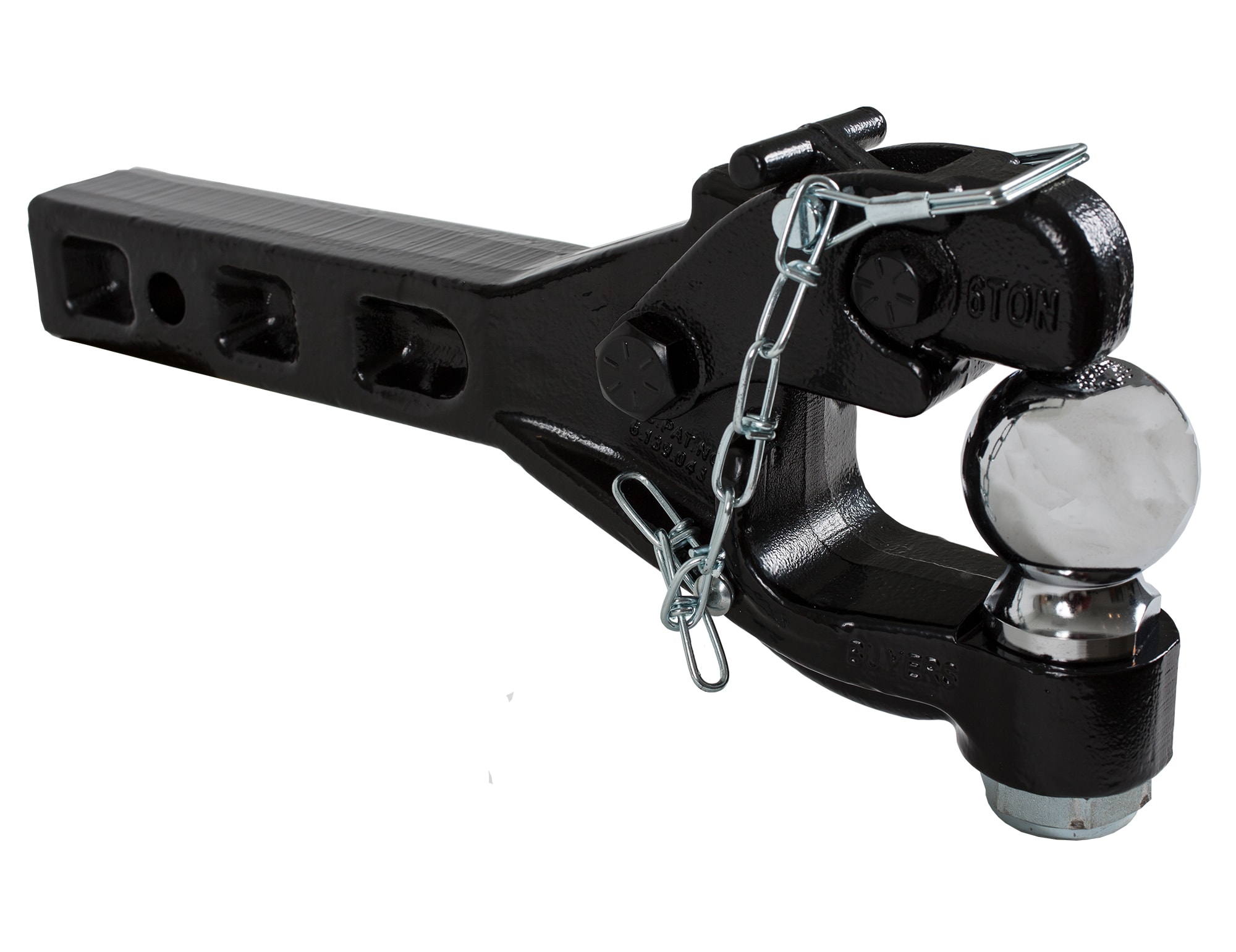 Buyers Products Black Steel Combination Hitch Pintle Hitch With 2 5