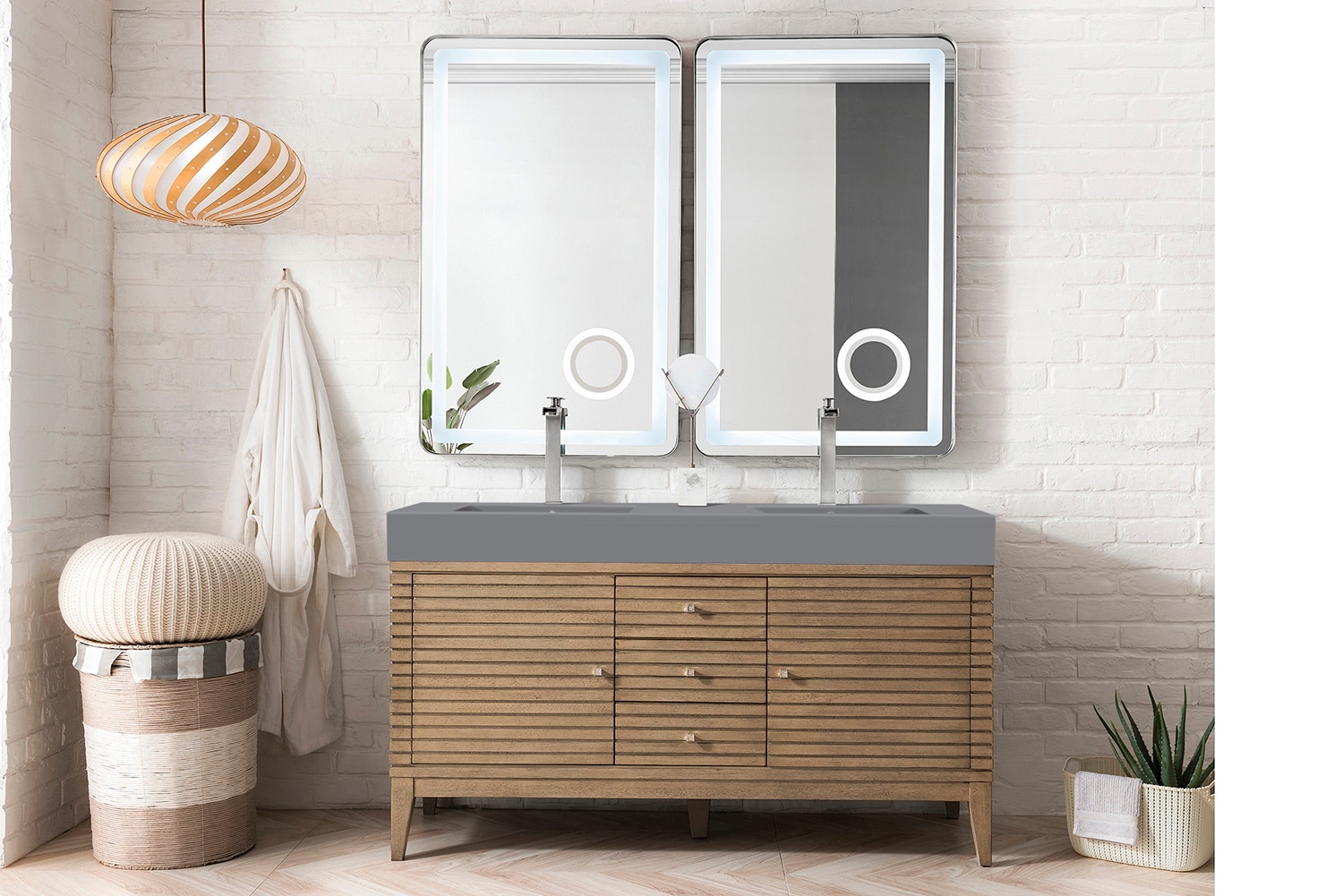 James Martin Vanities 210-V59D-WW-DGG Bath-Vanity-Combo - View #2