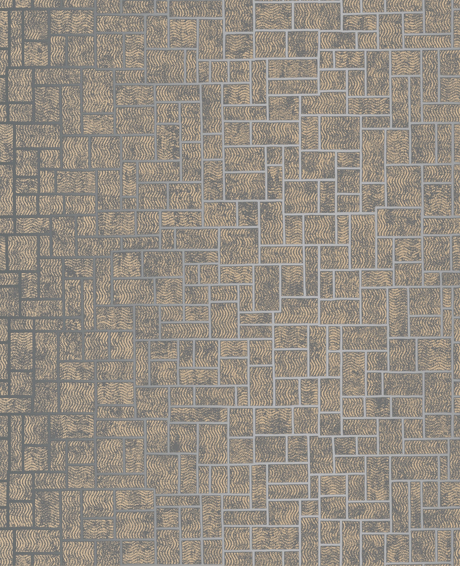 Decorline 2683-23025 56.4-sq ft Gold Non-woven Geometric Unpasted Wallpaper