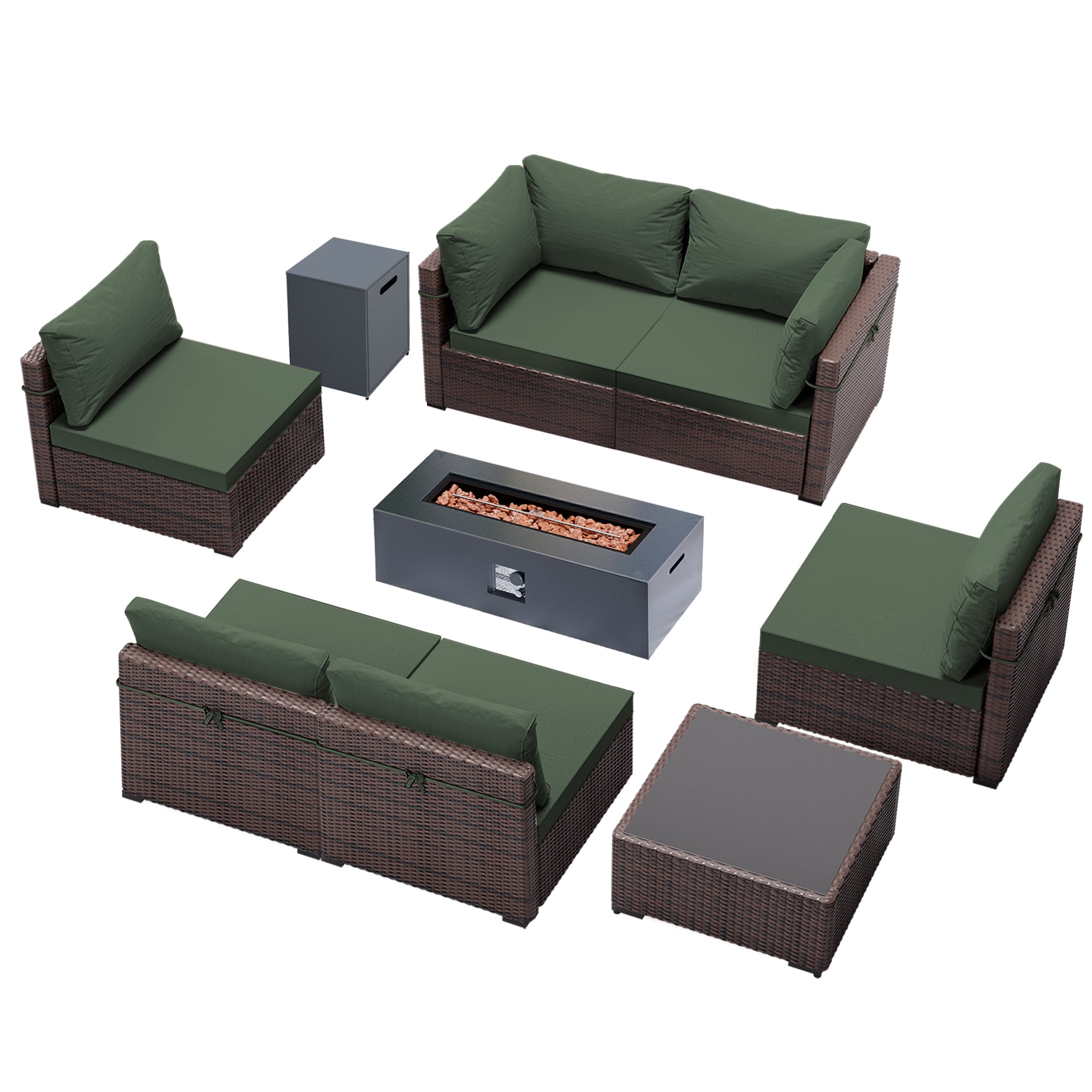 UPHA PL-2CZ-C42TPDK-Z2 Patio-Conversation-Sets - View #2