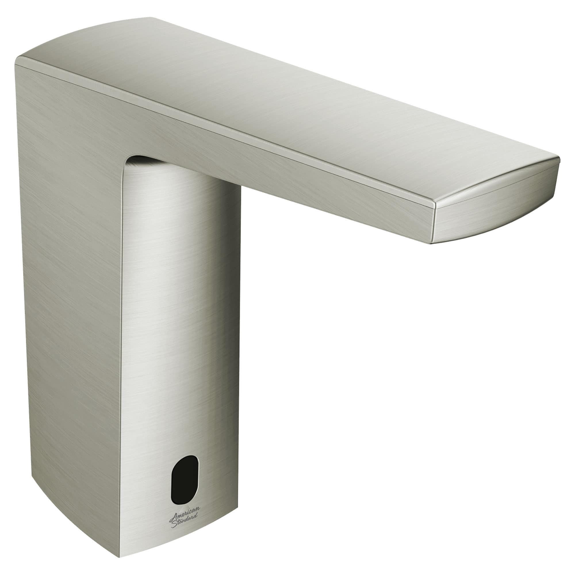 American Standard 7025203.295 Paradigm Selectronic Brushed Nickel Single hole Touchless Mid-arc Commercial Touchless Bathroom Sink Faucet