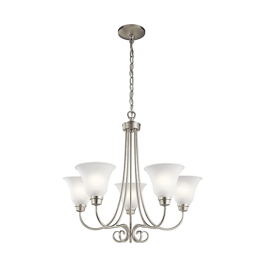 Kichler Bixler 5-Light Brushed Nickel Traditional Chandelier Kichler Bixler 5-Light Brushed Nickel Traditional Chandelier