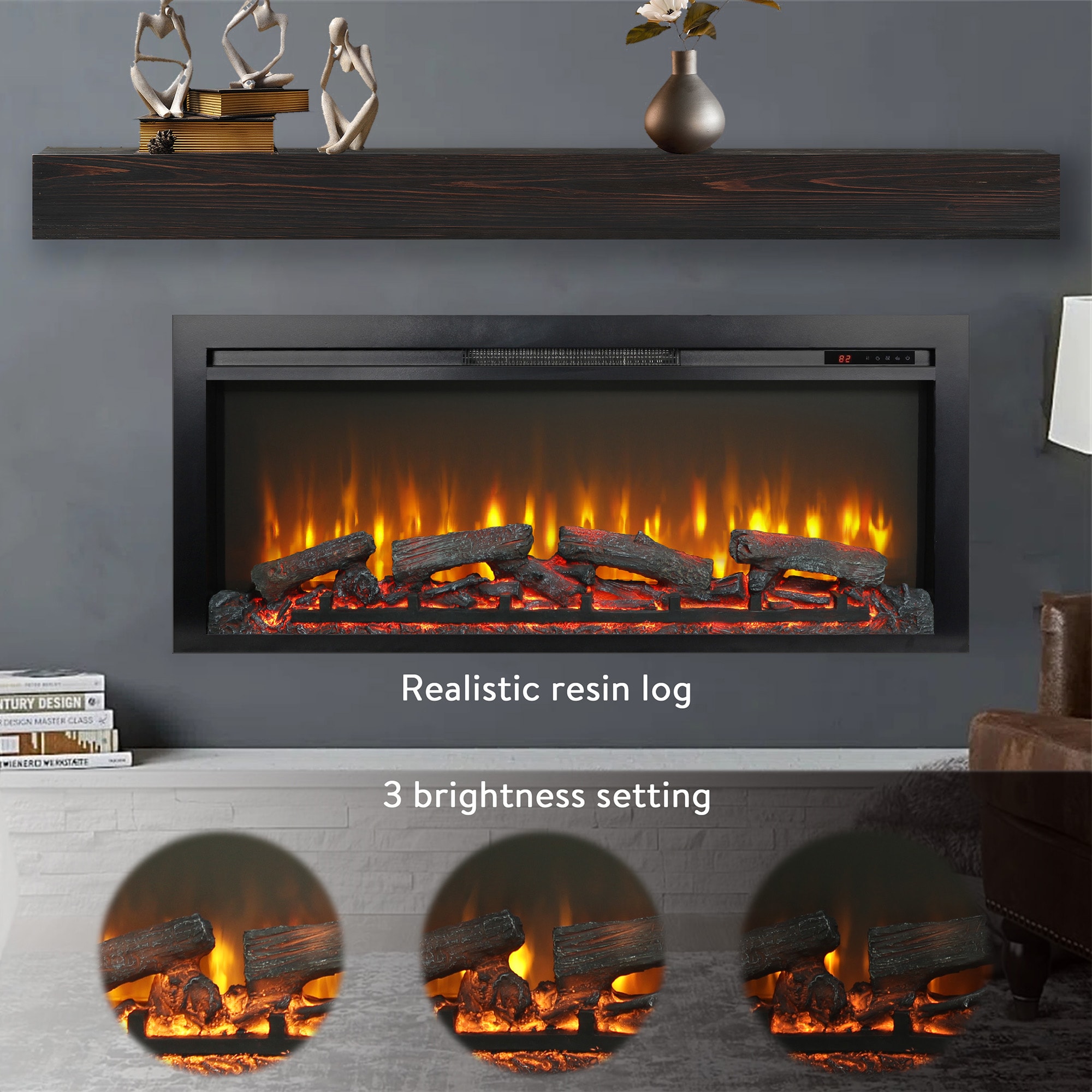 SINOFURN SYC070045BK Electric-Fireplaces - View #9