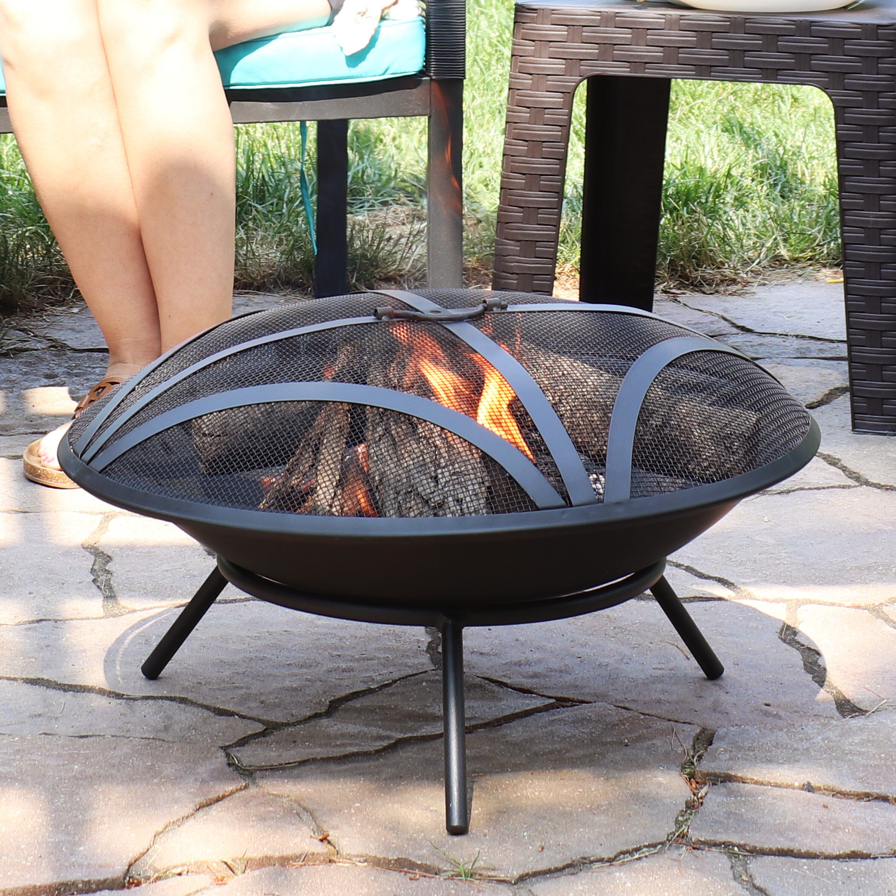 Sunnydaze Decor NB-176-883 Outdoor-Woodburning-Firepits - View #2