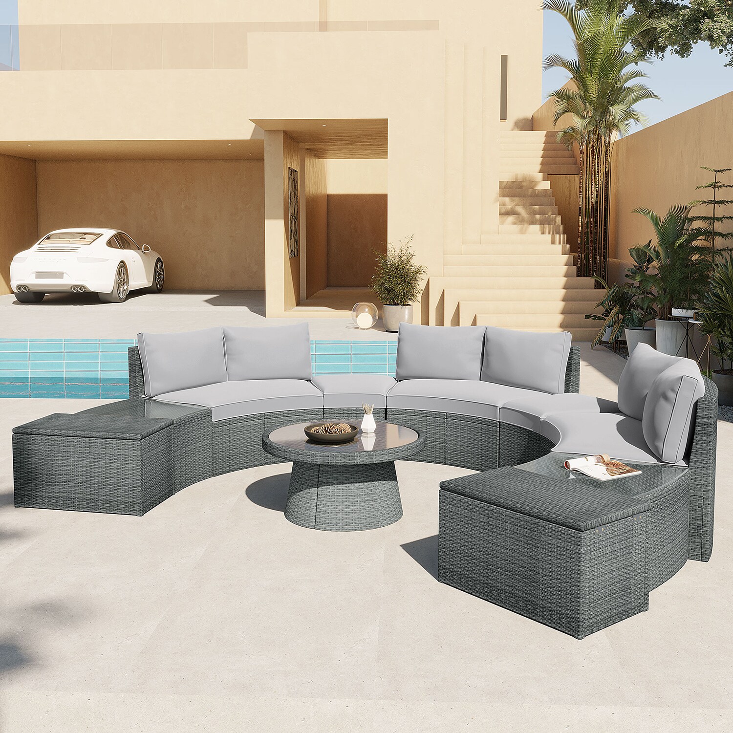 SINOFURN SYA380069GY Patio-Conversation-Sets - View #12