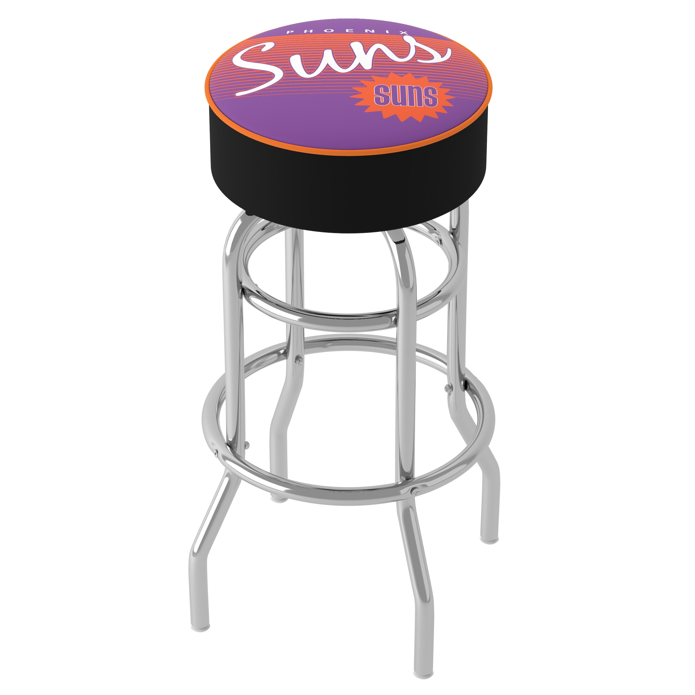 Trademark Gameroom NBA1000HC-P76-TWN Philadelphia 76ers Philadelphia 76ers 31.0-Inches H Bar height Round seat Upholstered Swivel Metal Bar Stool