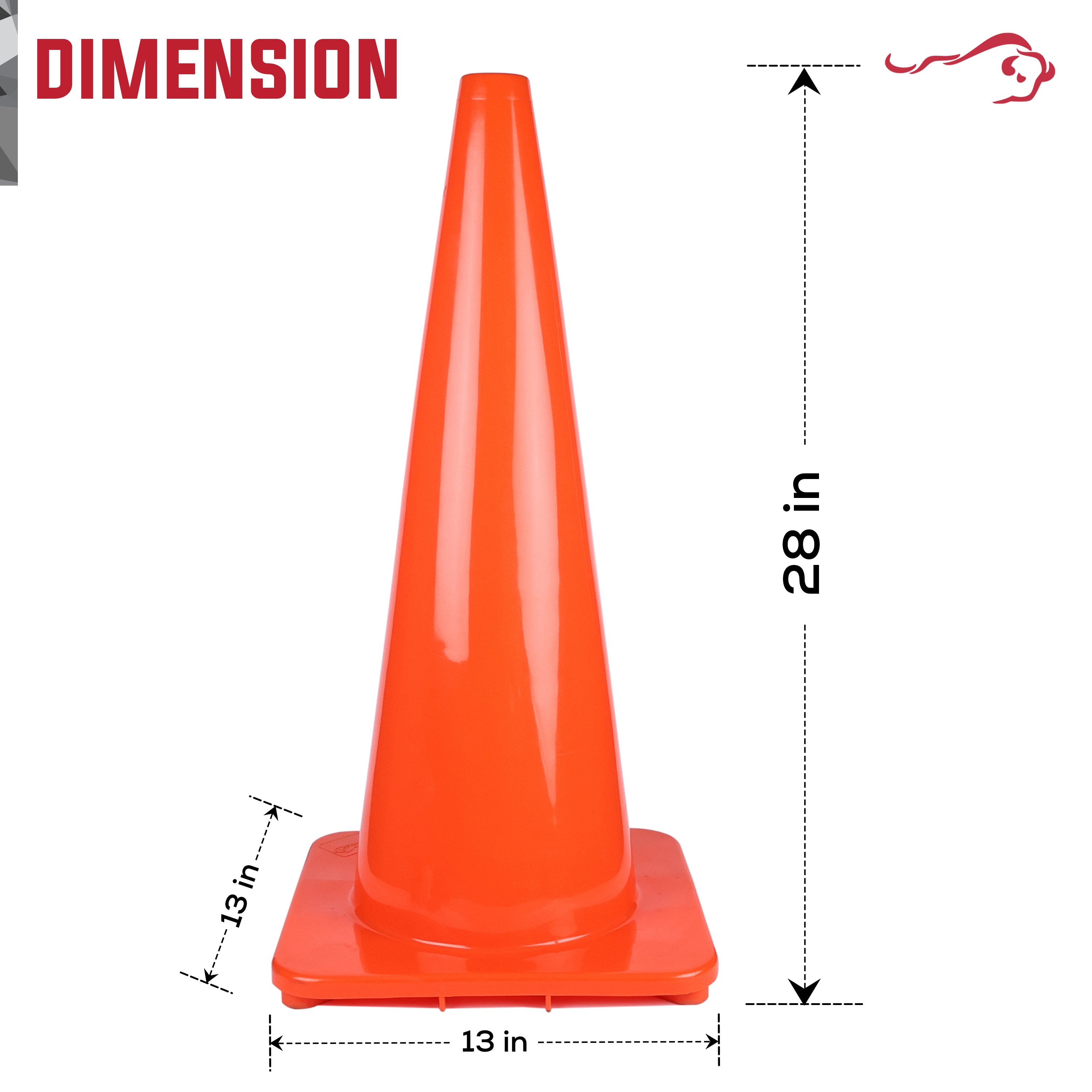 BISON LIFE BLSH-28CONE-O-6 Traffic-Safety-Equipment - View #2
