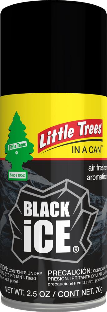 LITTLE TREES in a Can Black Ice Spray Air Freshener in the Air