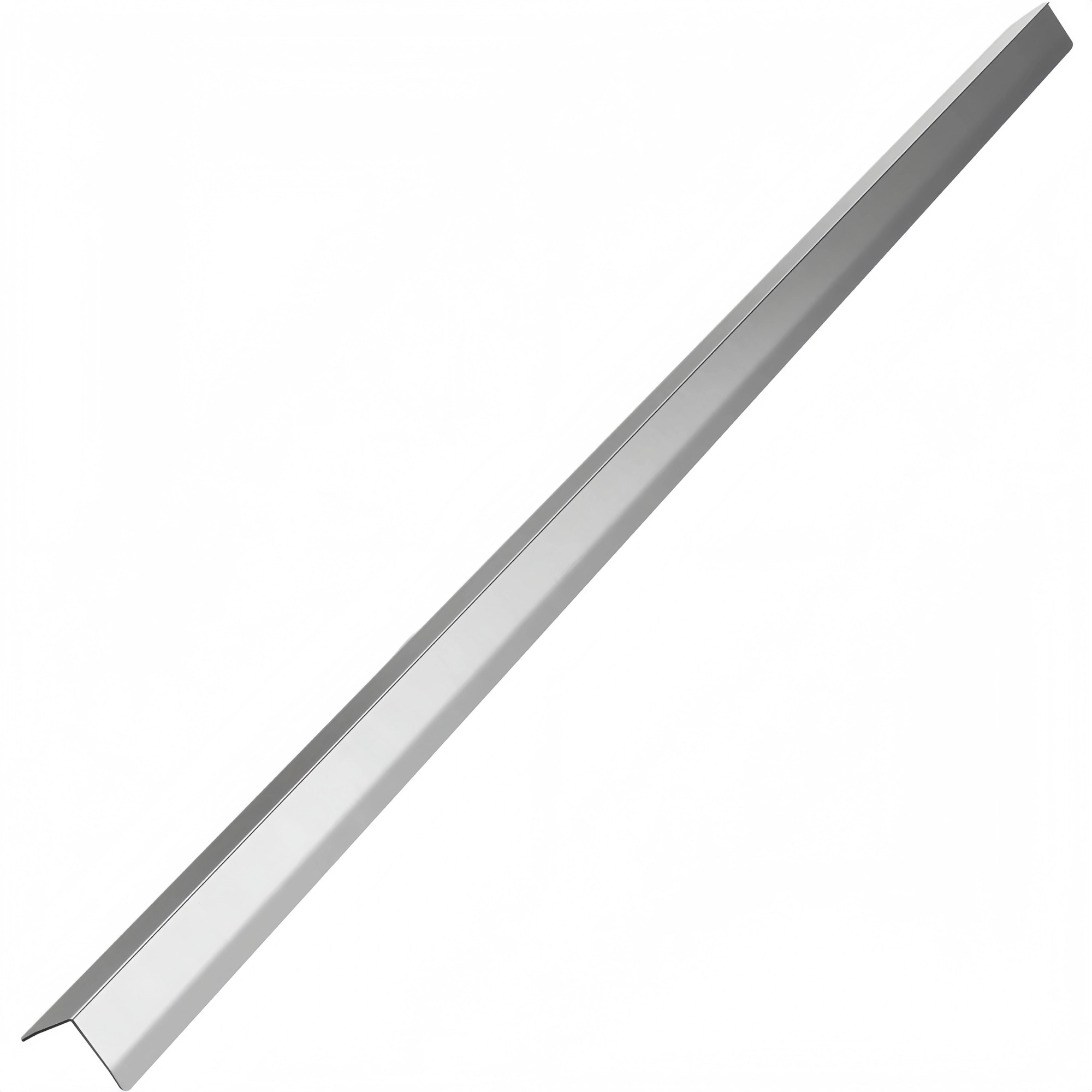 Numhew 48in L 20-Pack 90-Degree Stainless Steel Smooth Edge Silver Corner Guard