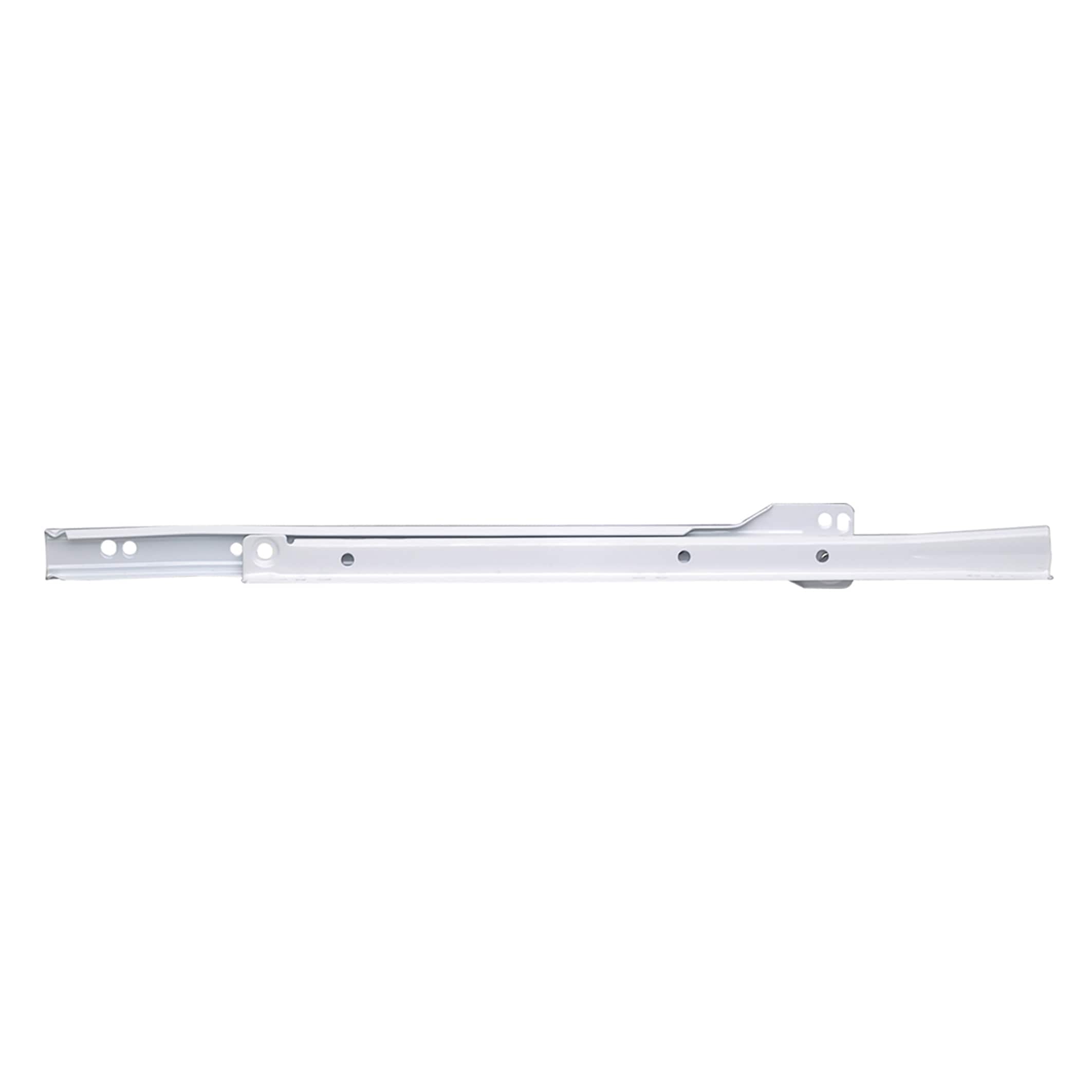 Hickory Hardware 12-in 3/4 extension Soft Close Self-Closing Bottom Mount European 75-lb Load Capacity Heavy Duty White Drawer Slide 5 -Pair 10 -Pieces #P1700/12-W-5B