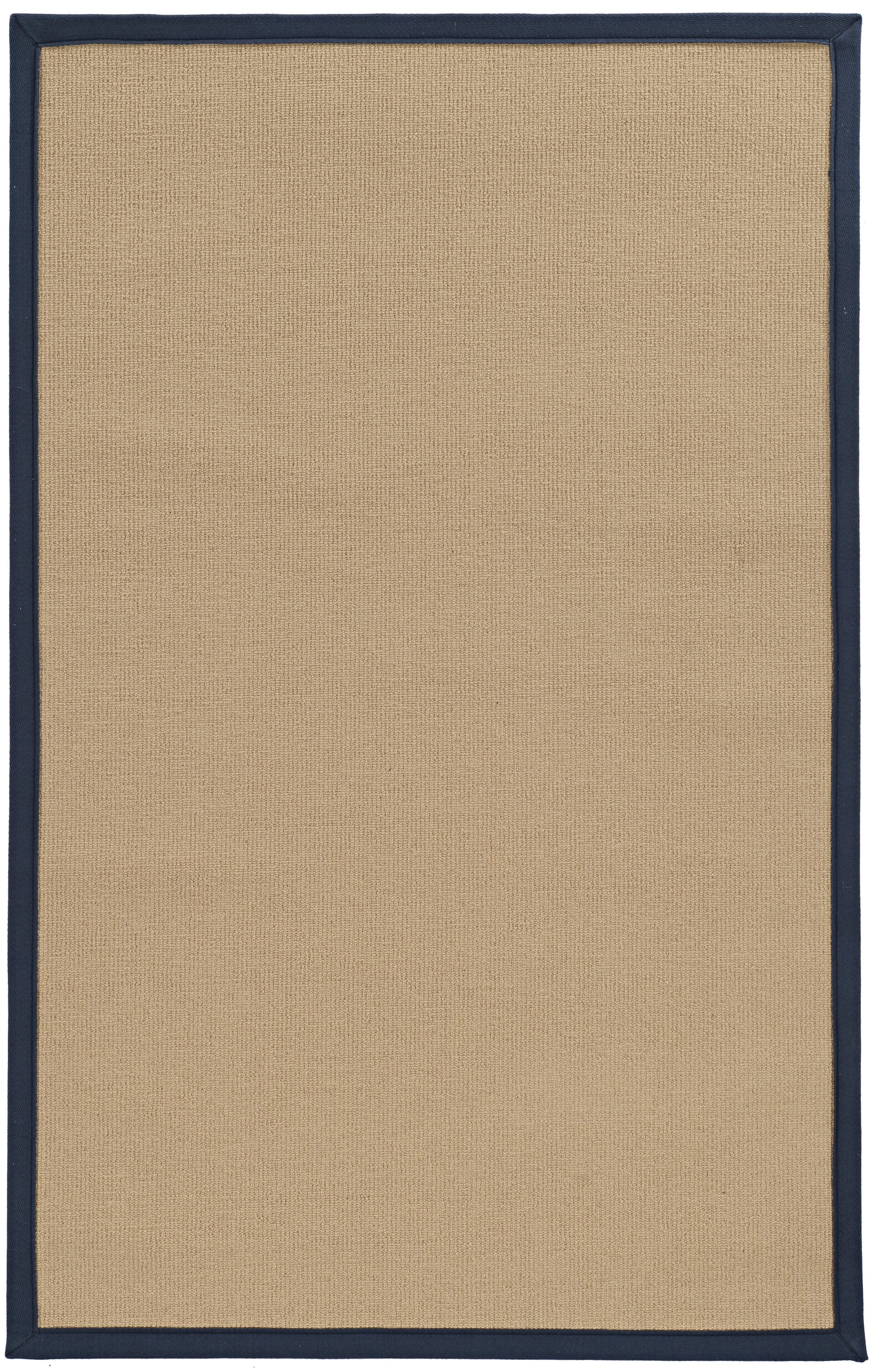 Linon RUG-AT020491 Athena 9 x 12 (ft) Wool Sisal/Blue Wool Rectangular Indoor Border Area rug