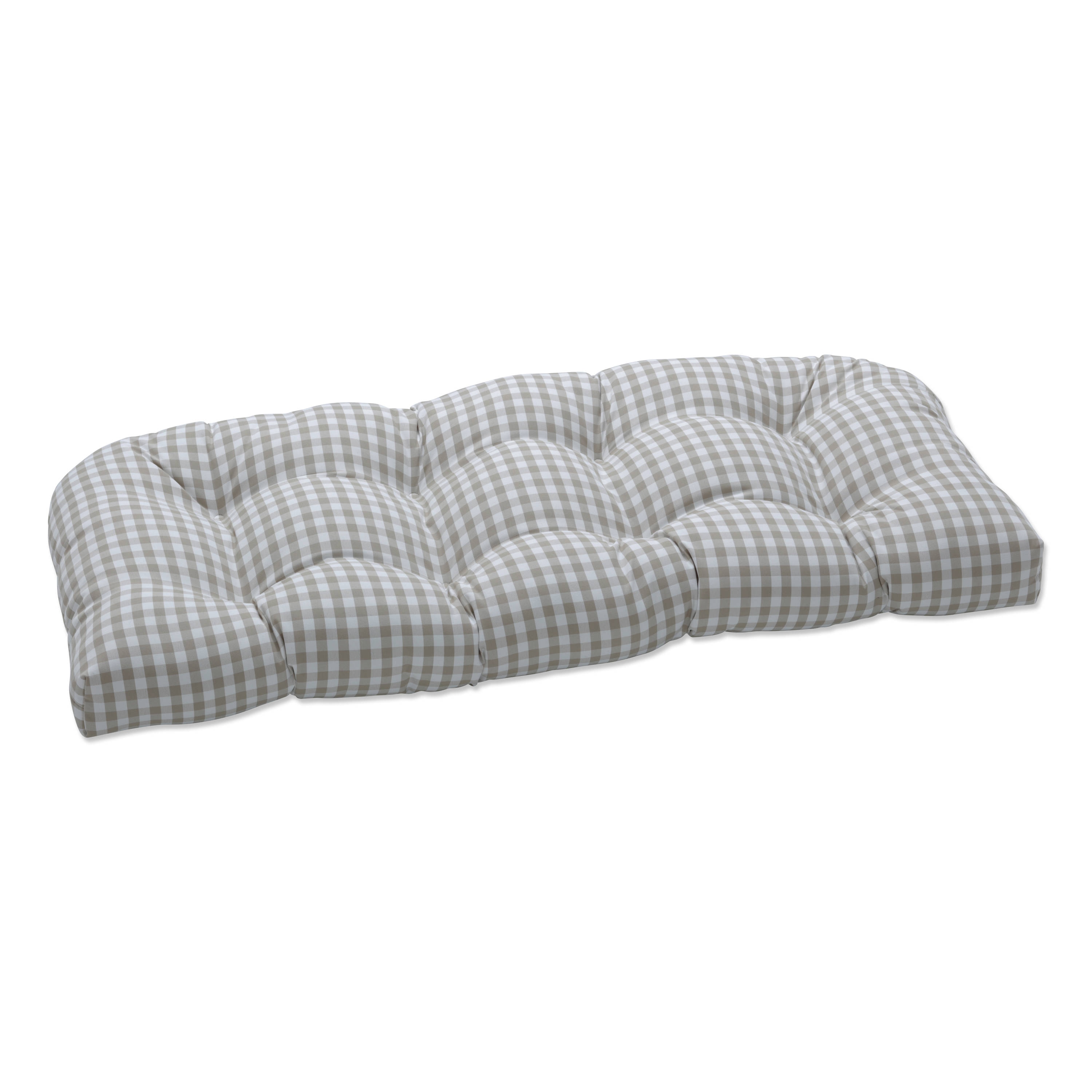 Pillow Perfect 674209 19-in x 44-in Tan Patio Chair Cushion