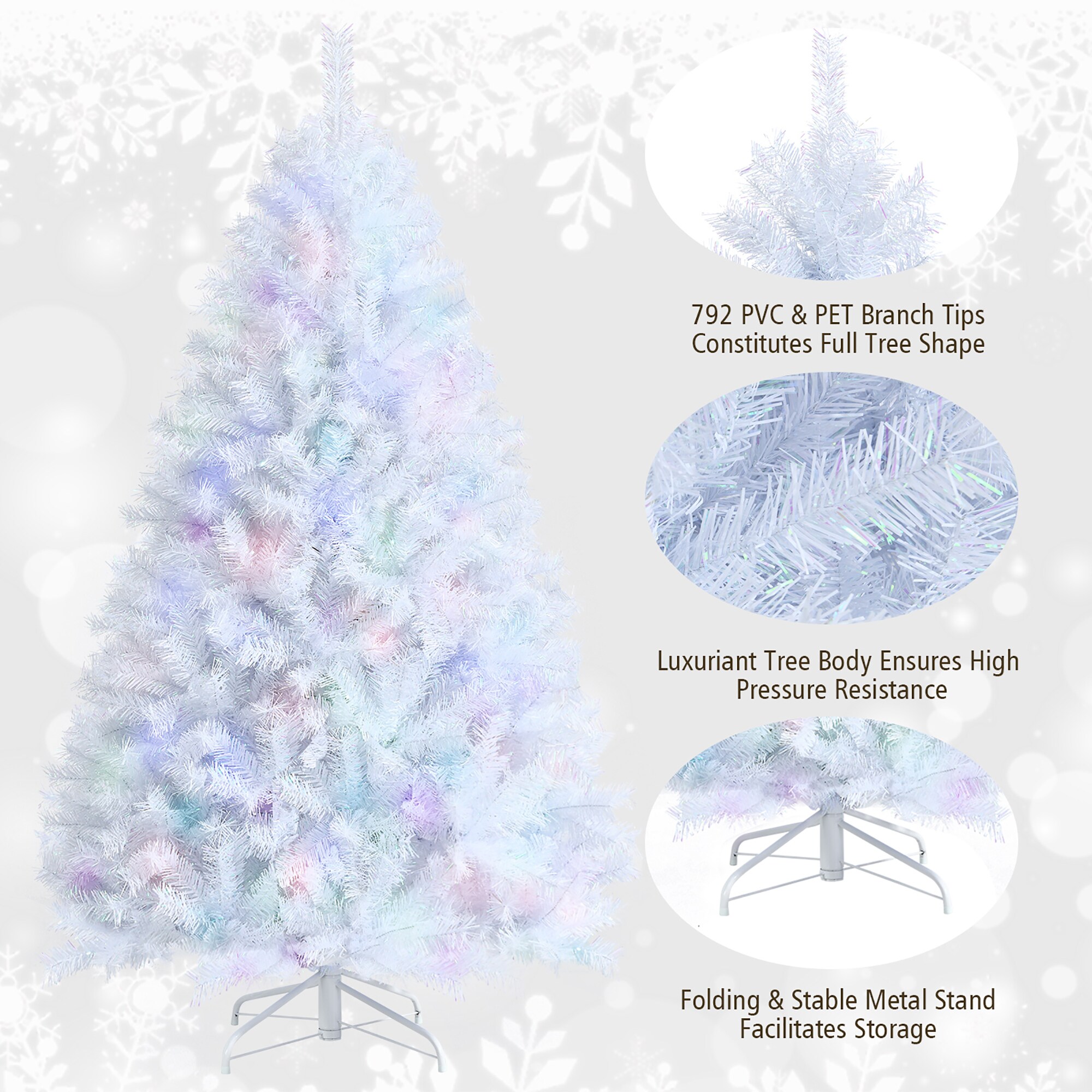 Costway CM23604 Artificial-Christmas-Trees - View #2